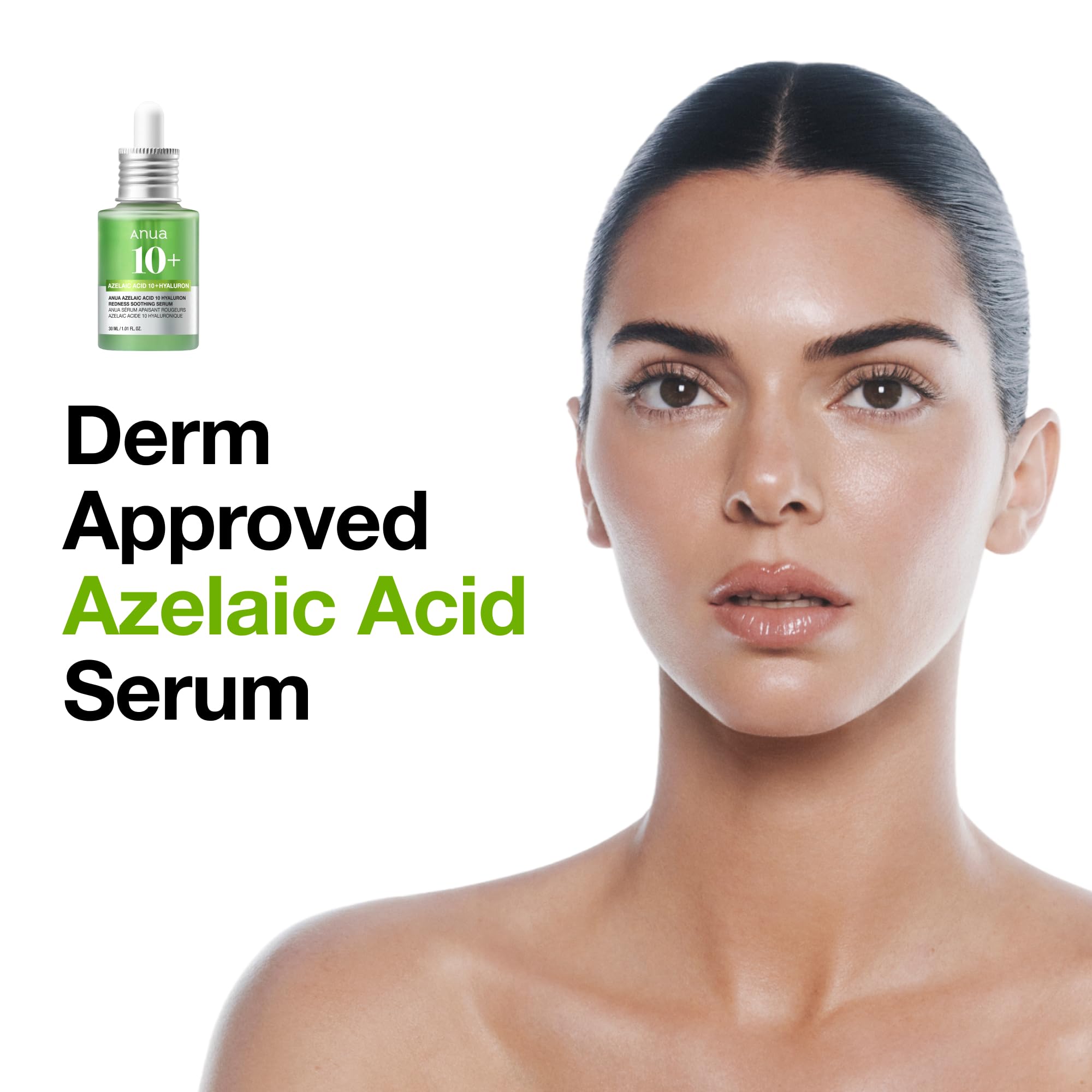 Anua Sérum Acide Azélaïque 10% – Serum Visage Apaisant Rougeurs & Imperfections, Acide Hyaluronique & Niacinamide, Peau Sensible, Skincare Coréenne, (30ml/ 1.01 fl oz.)