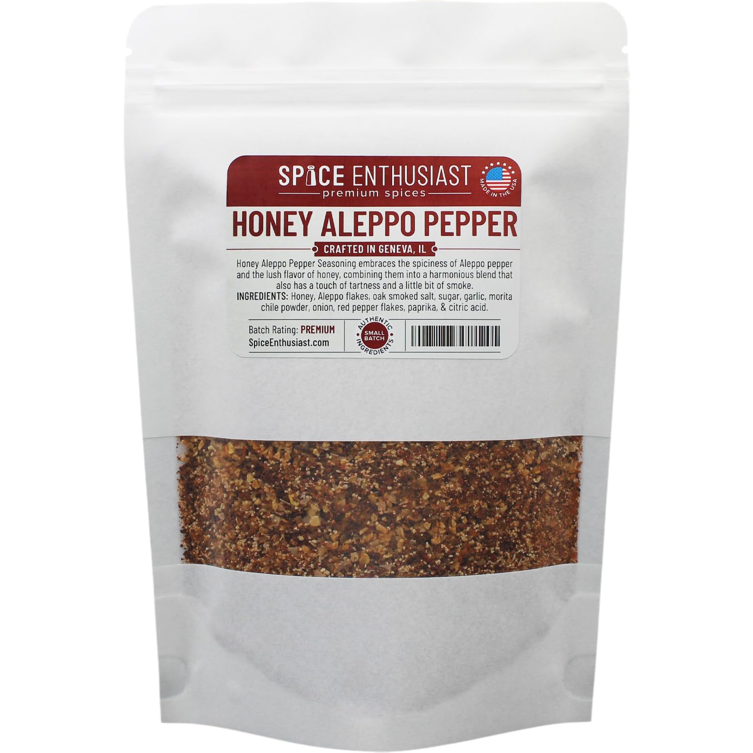 Spice Enthusiast Condimento de pimienta de Alepo Miel - 8 oz