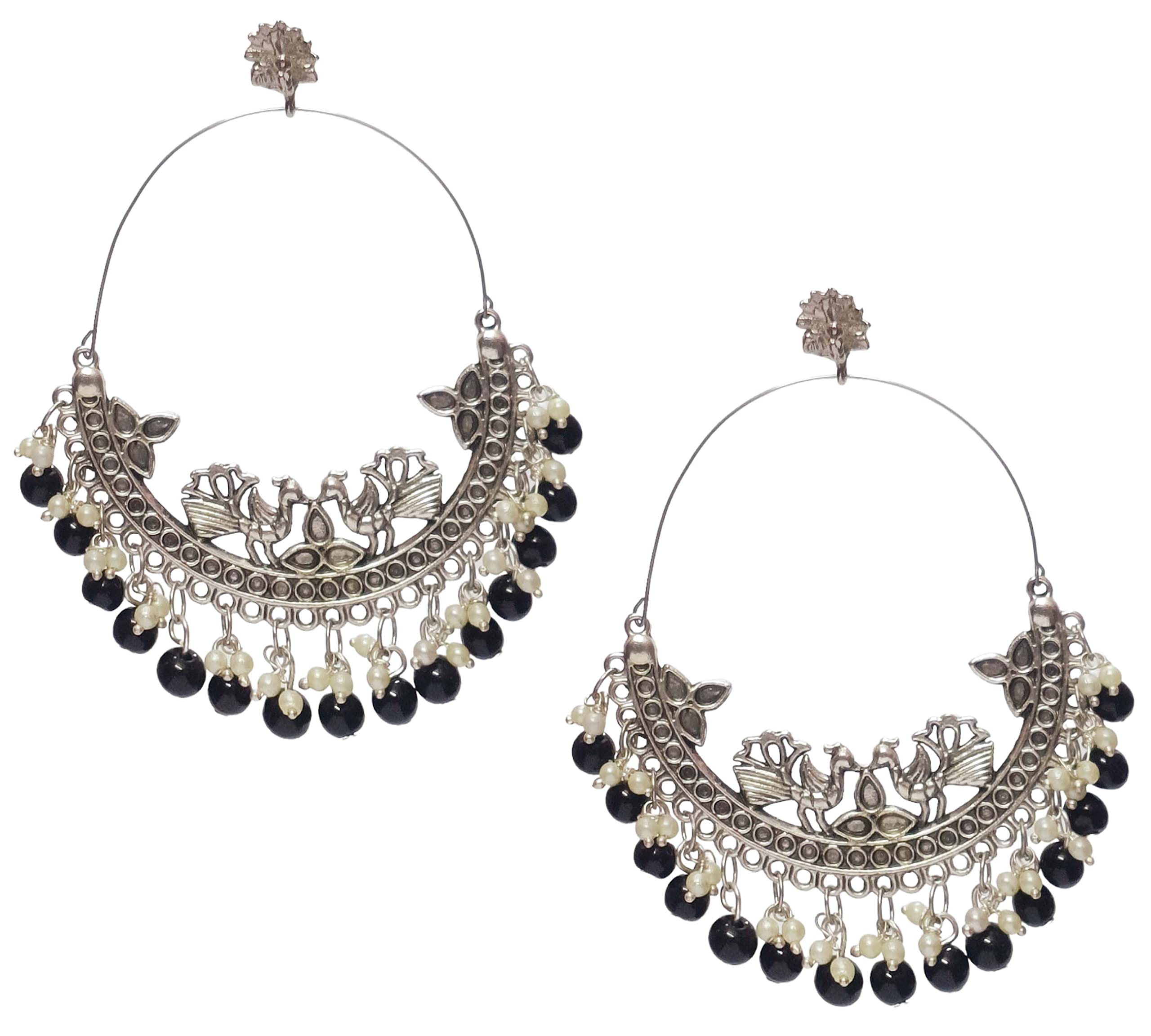 Paninaro Afghani Jewellery Antique Oxidised long Big Jhumka Earrings for women and girls (B0BTHZ3K64) Amazon Price History, Amazon Price Tracker