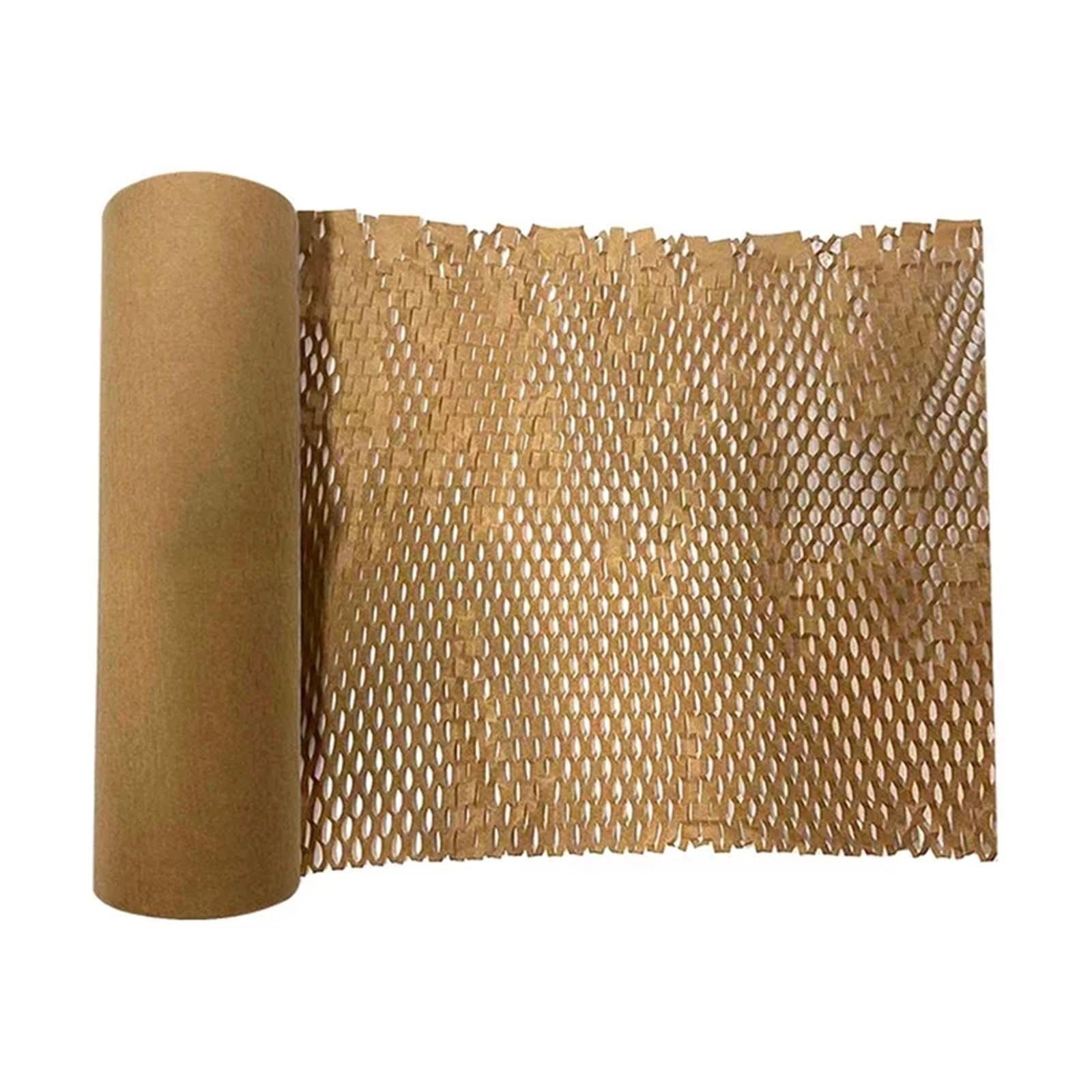 Papel de embalaje de panal de abeja Papel de nido abeja, frágil, taza, jarrón, obra arte, material embalaje amortiguación, rollo papel kraft, envoltura flores(W 50cm L30 meters)