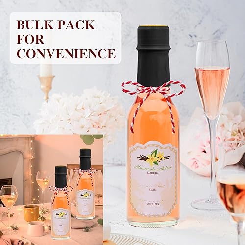 Vista 30 de Encheng Paquete de 35 botellas de salsa picante de 5 onzas con tapas, botellas de vidrio Woozy con insertos de gotero y cápsulas retráctiles, Negro