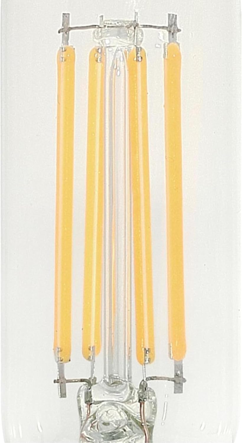 Westinghouse Lighting 5336020 5 Watt (60 Watt Equivalent) T8 Dimmable Clear Filament LED Light Bulb, Intermediate Base, 6 Pack