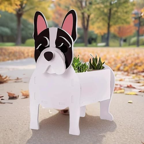 Miniatura 135 de Macetero de pastor australiano, macetas para perros, maceta en forma de animal, macetas de jardín para suculentas de jardín de primera calidad