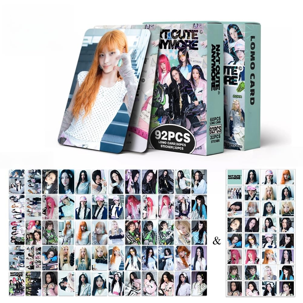 MXP ILLIT 60 Pcs Postcards + 32Pcs stickers 'GLLIT' Cards MOKA WONHEE IROHA YUNAH Photo Cards(Not cute anymore)