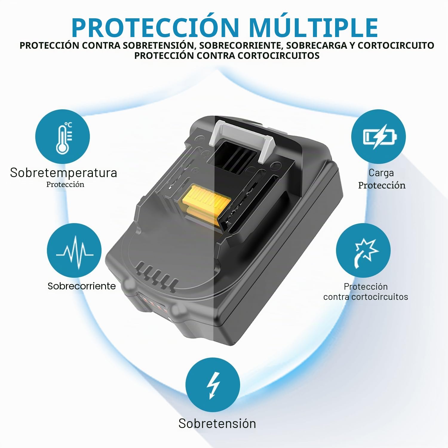 Energup 2 Piezas 18V 3500mAh Batería para Makita Batería 18V BL1830 BL1820 BL1815 BL1830B BL1840 BL1850