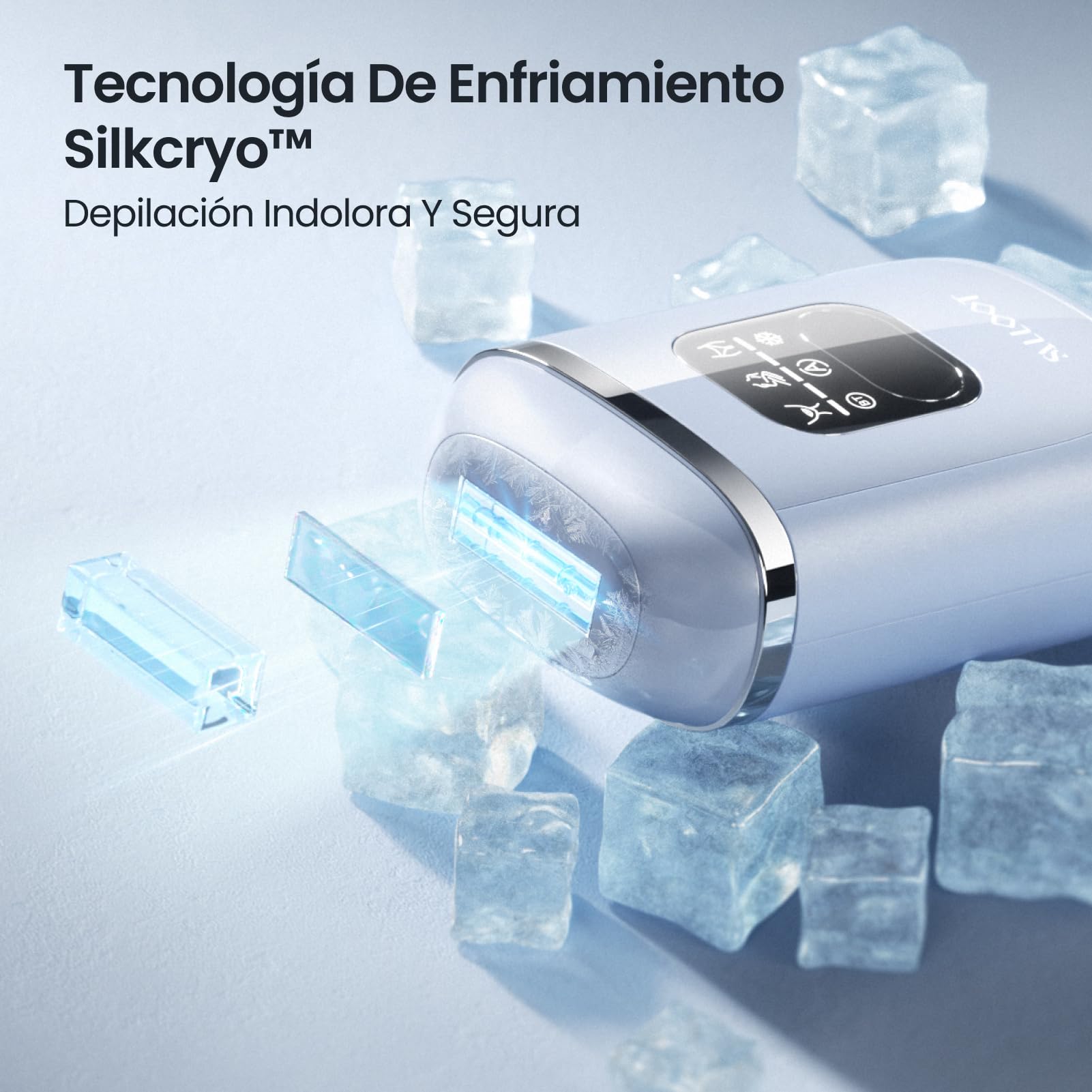 2026 Nuevo modelo Depiladora Laser para Mujer, Pulsos Duales 78W Potente 22J y Tecn IGBT, Depilación láser con Sapphire Ice 4 °C, Indolora, Eficaz, Permanente, Adecuado para bikinis y axilas