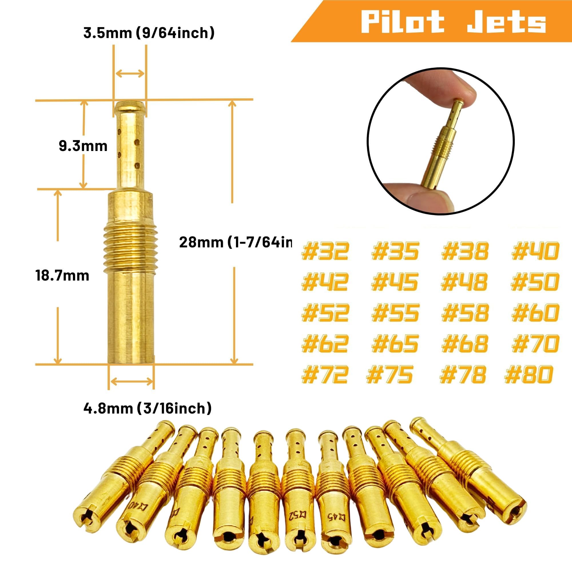 Amazon.com: YGQ Slow Pilot Jet Kit for Keihin Nibbi PE PWK FCR-MX