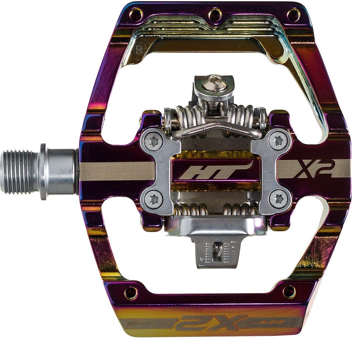 HT Components X2 Clipless Pedals Oil Slick, One Size