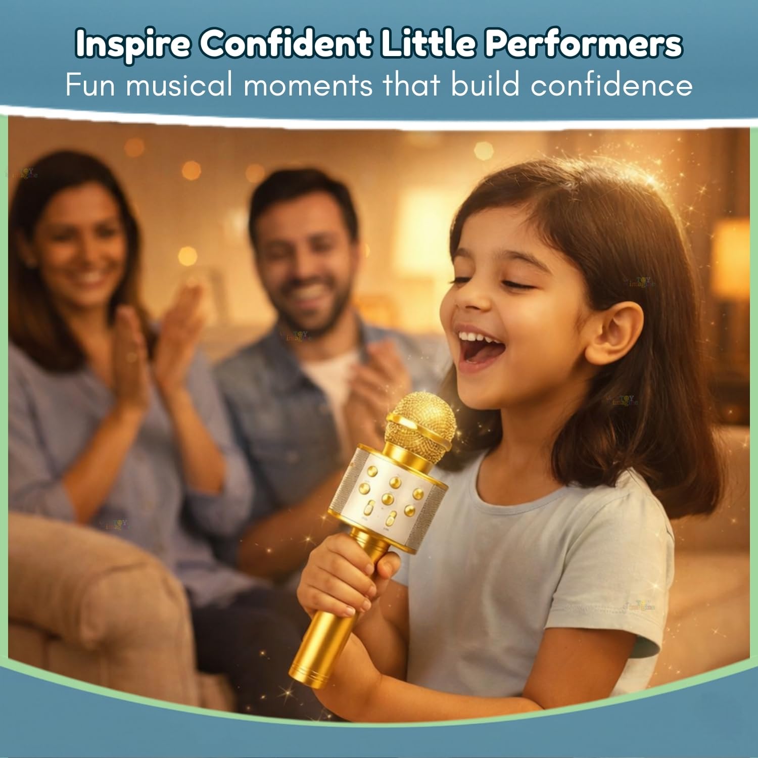 Toy Imagine Rechargeable Karaoke Mic for Kids Wireless Bluetooth Mike for Singing, Practice Microphone for Kids, Music Singing Toy Birthday Gift for Boys & Girls 3+ (Assorted) — Amazon image 8