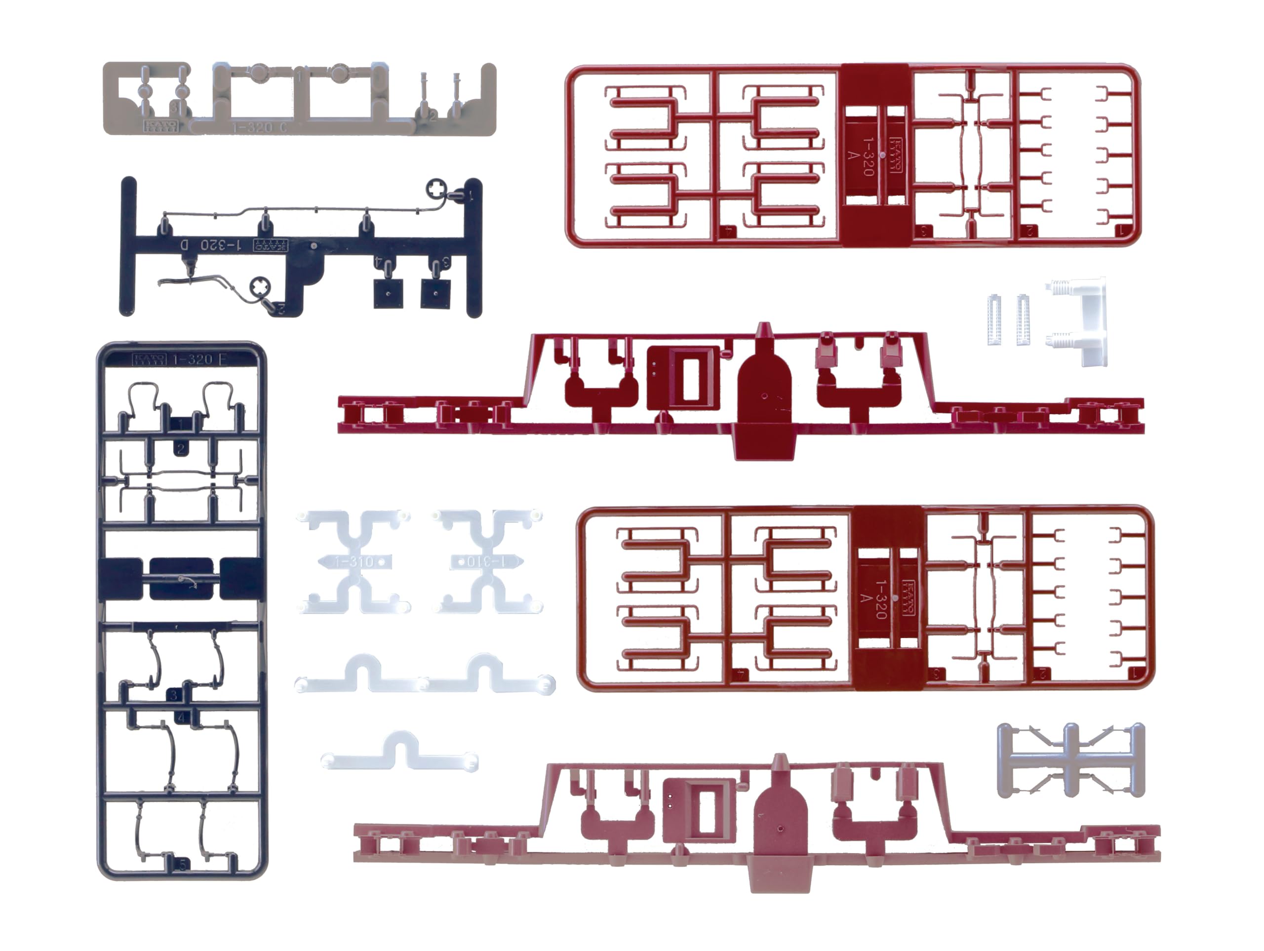Kit EF81 Ensemble de pièces de gradation HO pour corriger le manque de détails