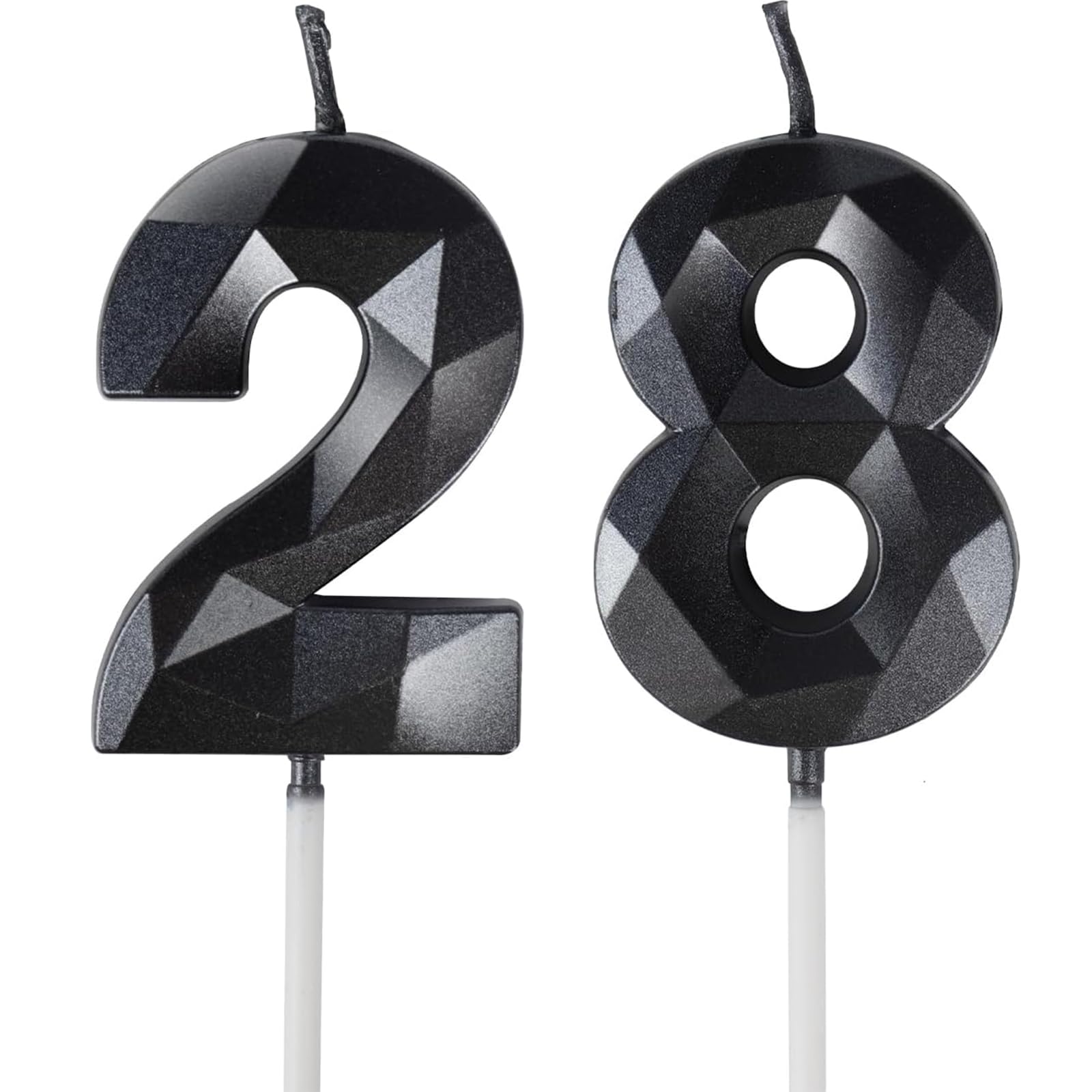 Yiran 50th Birthday Candles, Gold Number 50 Happy Birthday Candles, Cake Topper Decorations for Birthday Party, Wedding Anniversary Celebration Supply — view 95