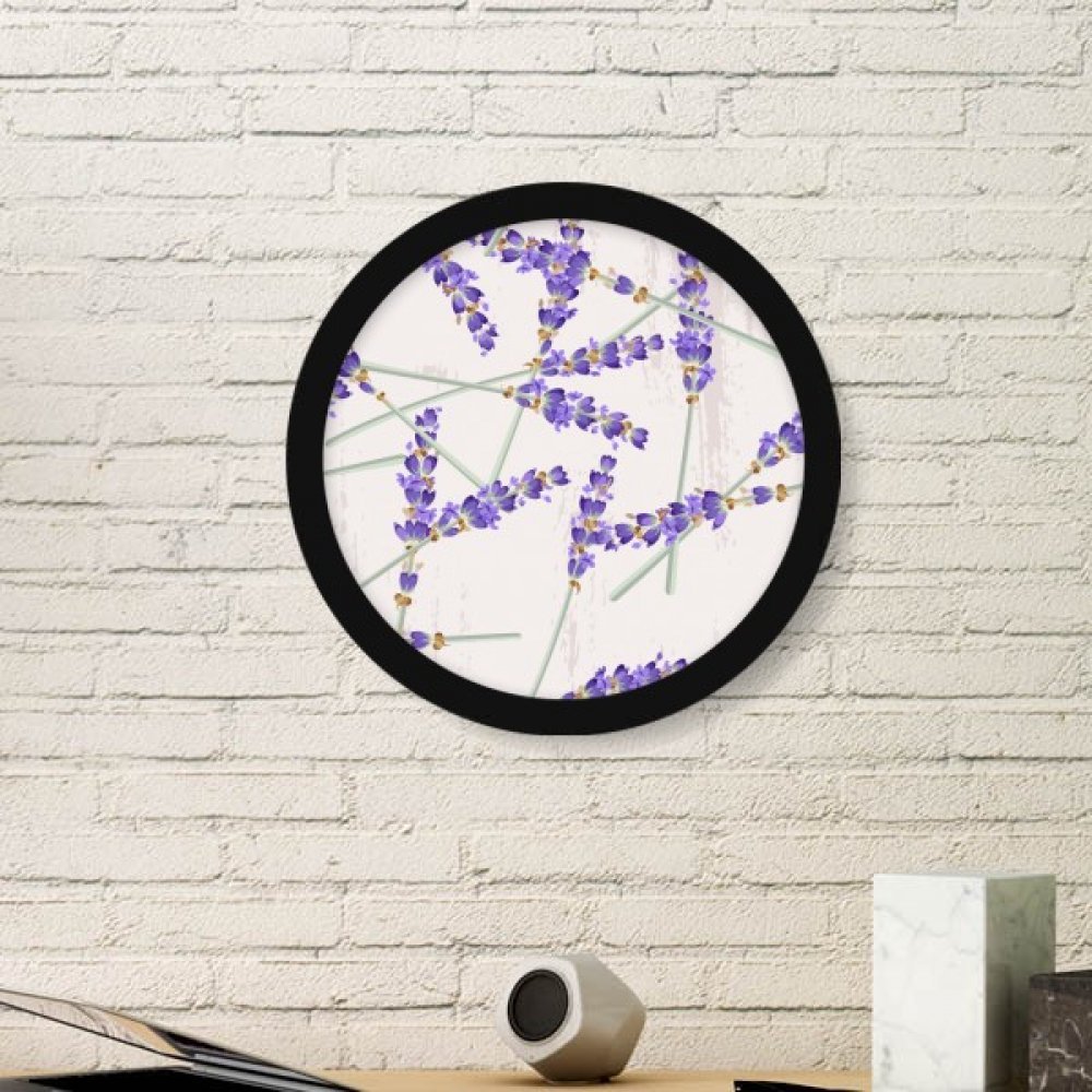 Cadre photo ronde en bois peinture lavande cadeau maison