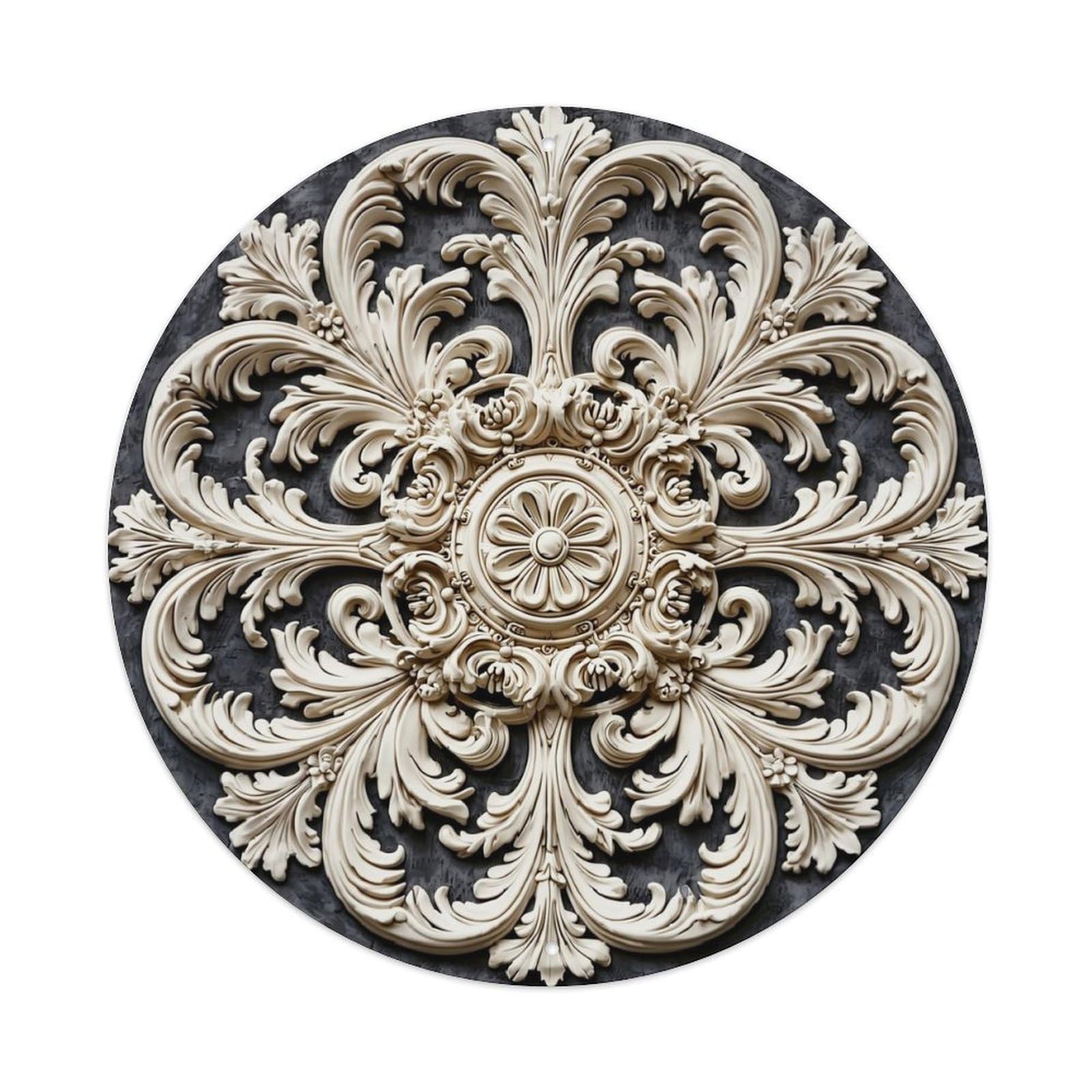 Ornate Floral Scroll Design Pattern Tin Sign Metal Poster Vintage Metal Signs for Home Man Cave Bar Cafe Kitchen laundry room Wall Decorations Gift 8x8Inch