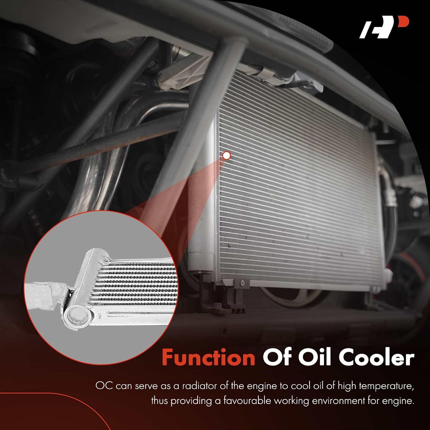A-Premium Transmission Oil Cooler Compatible with Ford Police Interceptor Sedan 2013-2019, Gas, Replace# DG1Z7A095C