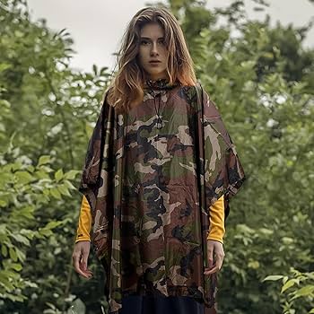 迷彩柄 フード付きレインウェア Lサイズ 迷彩柄 フード付きレインウェア Lサイズ 迷彩柄 フード付き