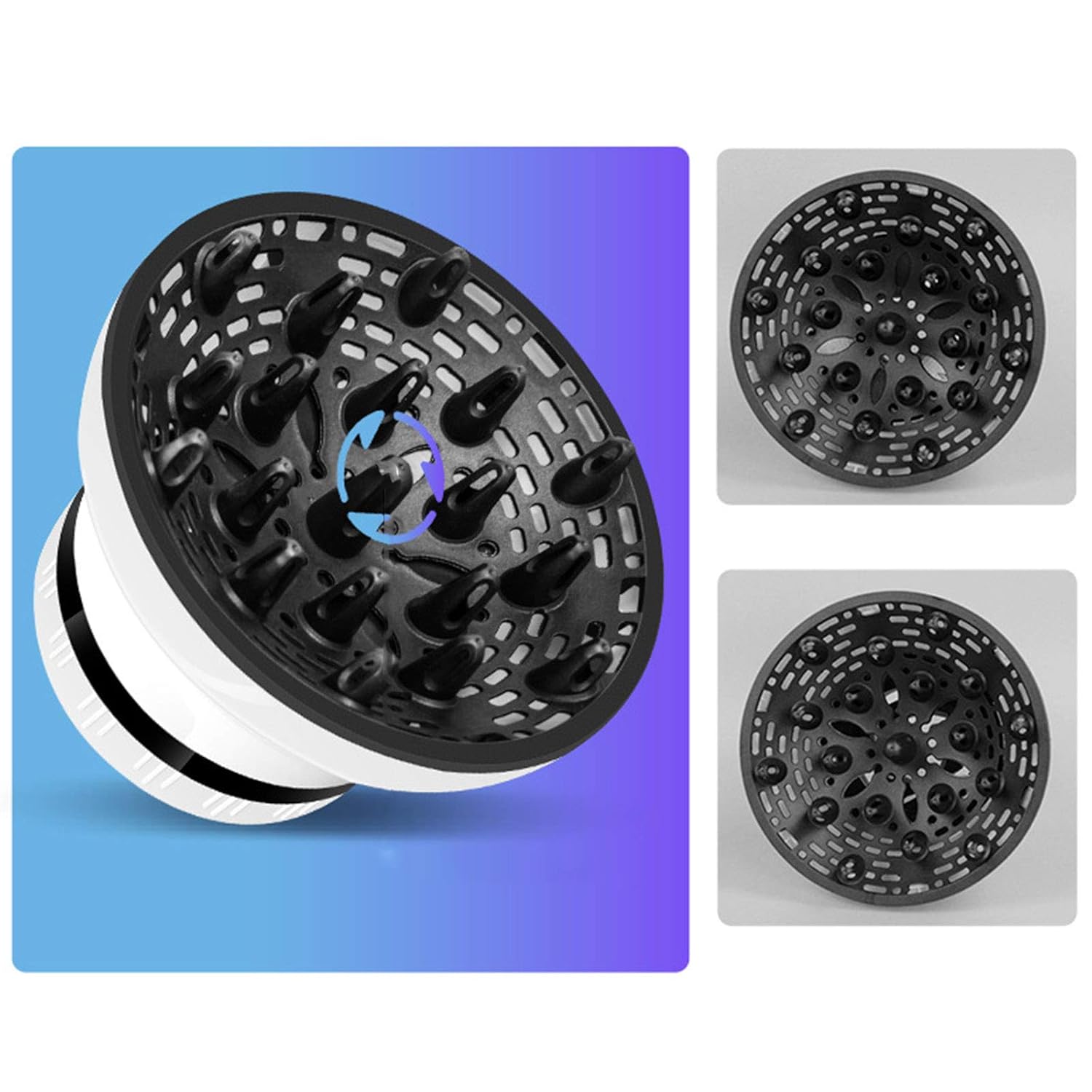 Universal Hair Dryer Diffuser for Hair Trimmer, Hair Dryer Diffuser, Wavy and Curly Hair, Travel, Home, Blow Dry and Get Maximum Volume Without Frizz : Beauty & Personal Care