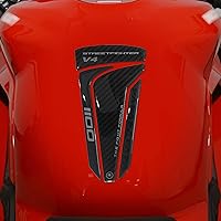 Vista 8 de labelbike - 2 pegatinas 3D de resina, protección lateral para tanque de motocicleta compatible con Ducati Streetfighter V4 2023