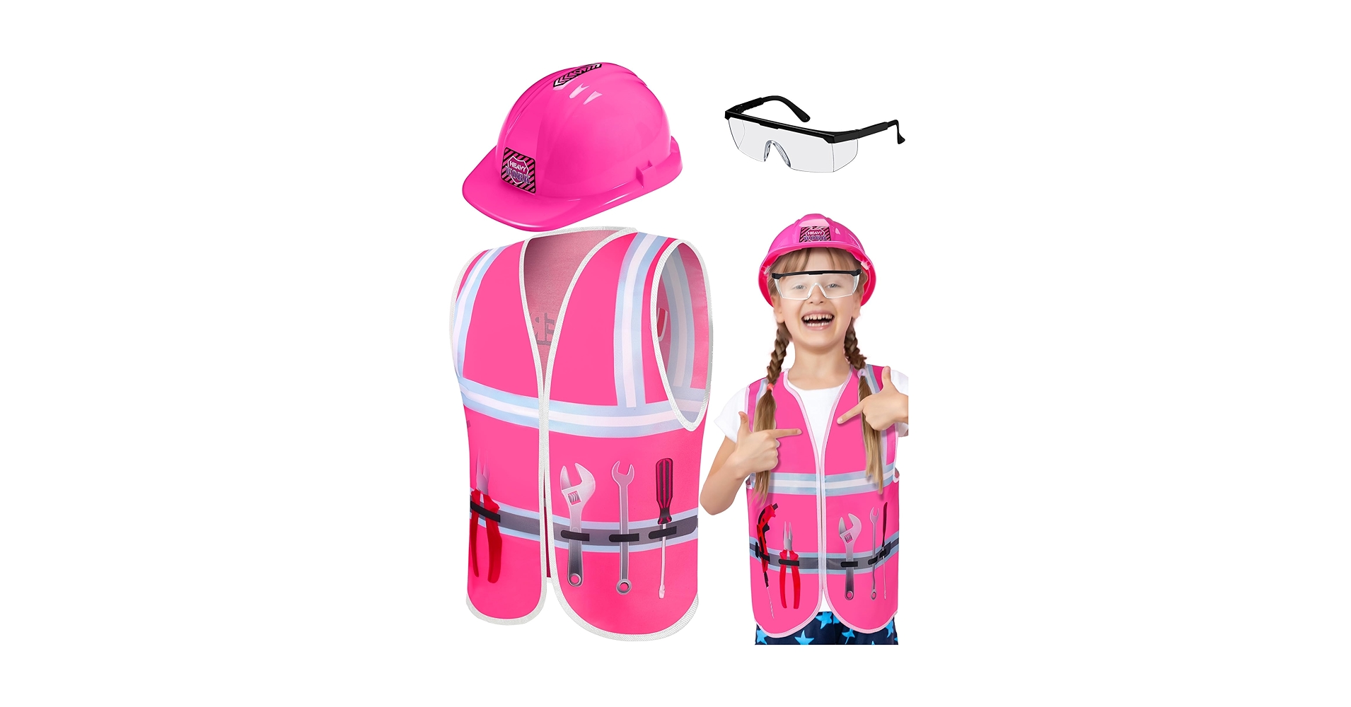 Amazon.com: Handepo Construction Worker Costume Kids Hard