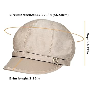 【Bibiy.】　MONIQUE BERET HinyBoeh Womens French-Beret-Hat Beanie-Caps - Men Winter