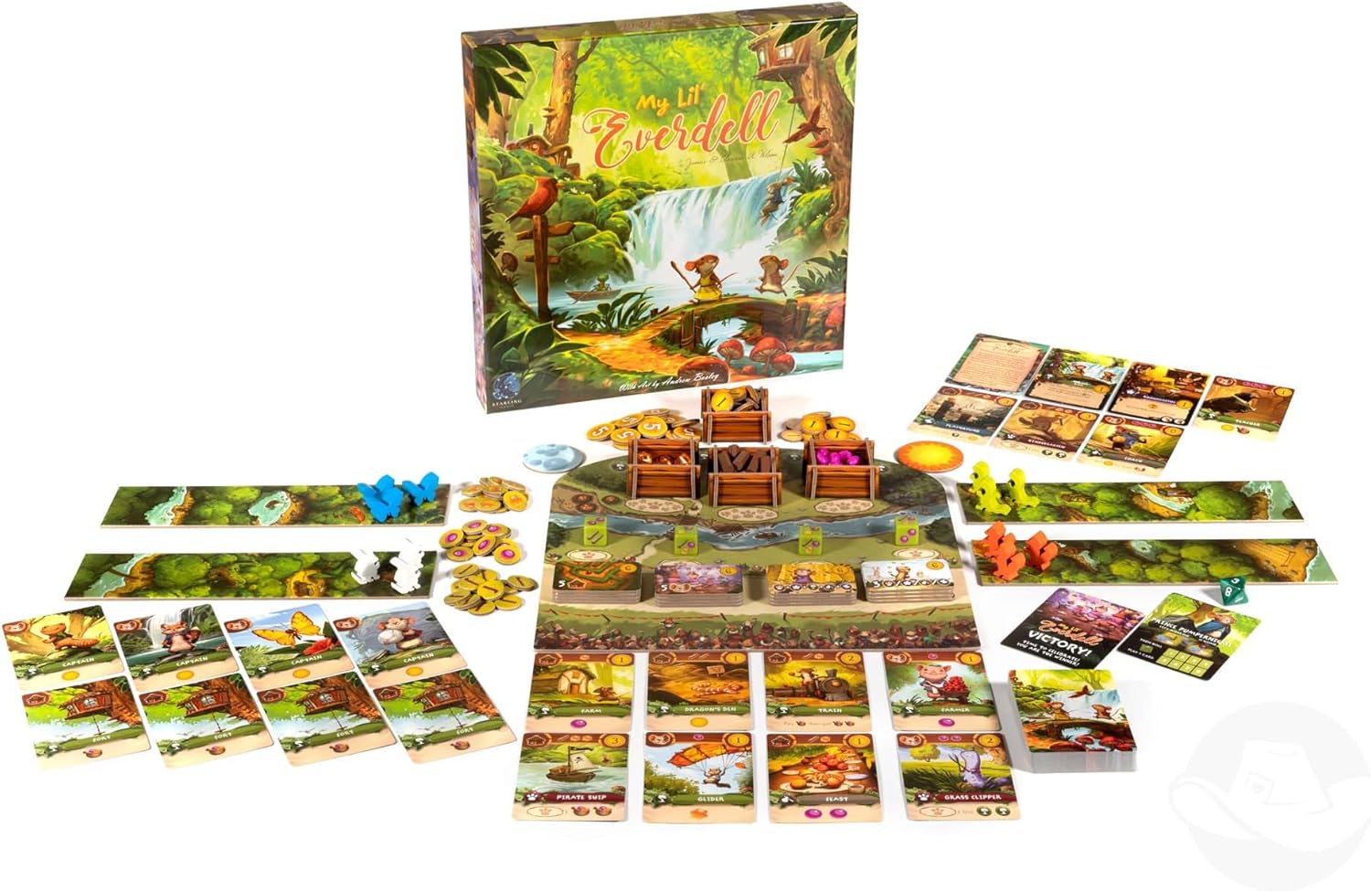 My Lil’ Everdell – Family Board Game for Kids Ages 6+, 2–4 Players, 30-Minute Strategy Game with Worker Placement & Resource Dice