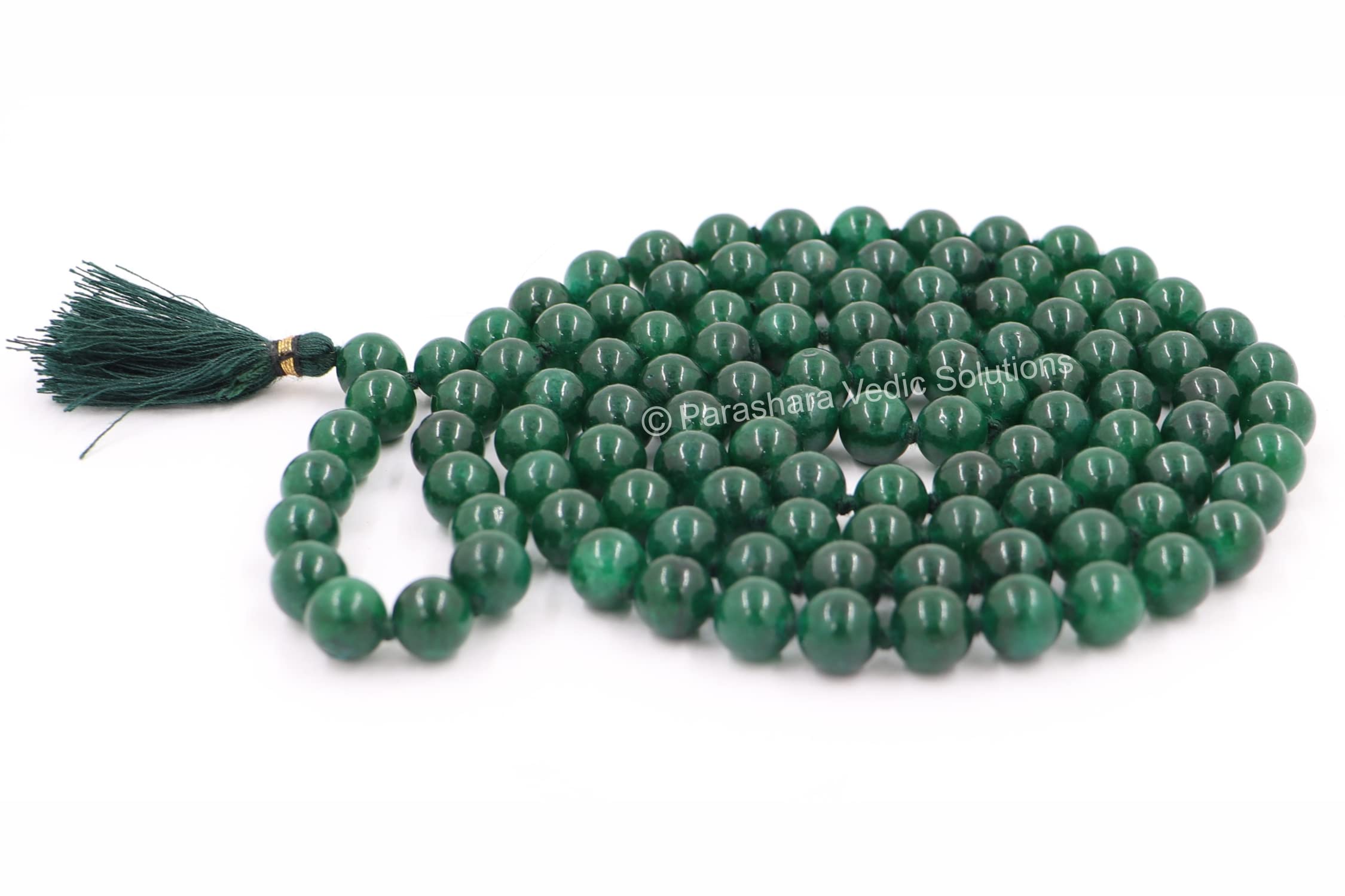 Green Hakik Mala - Authentic Agate Prayer Beads -3