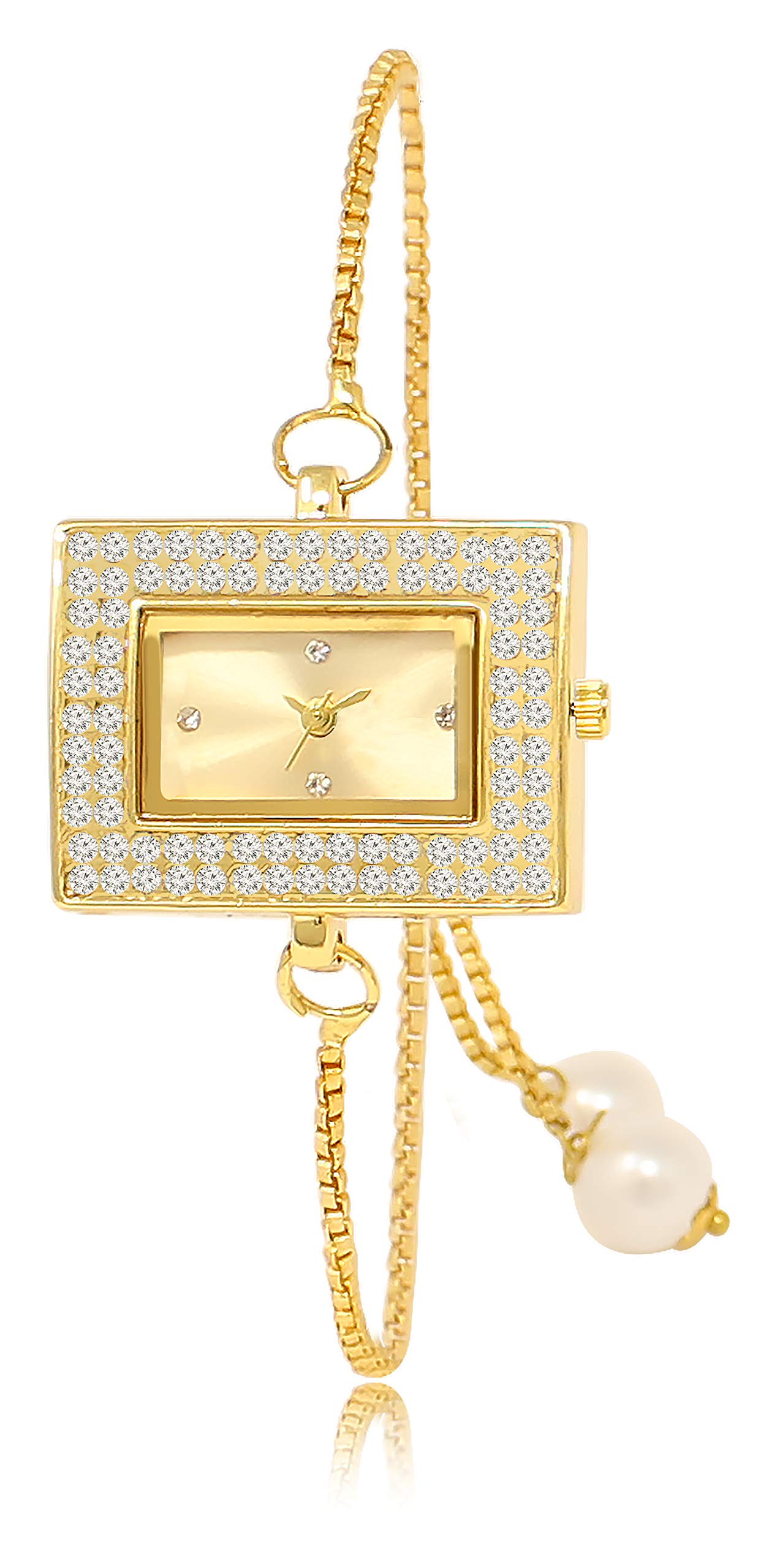 MH VILLA Stainless Steel Analogue Gold Color Chain Bracelet Watch For Women & Girls (B0C5WY5SN4) Amazon Price History, Amazon Price Tracker