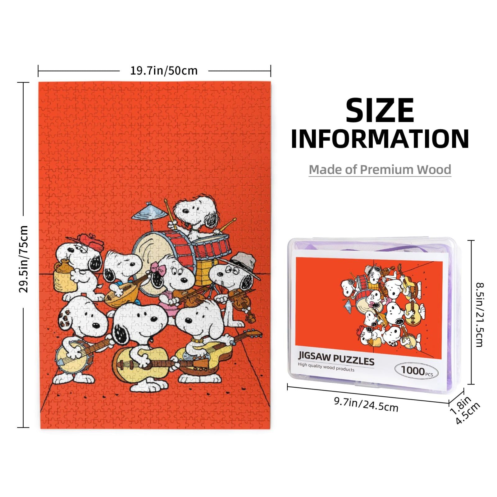 Amazon.co.jp: スヌーピー(3) アニメ ジグソーパズル 木製 1000ピース
