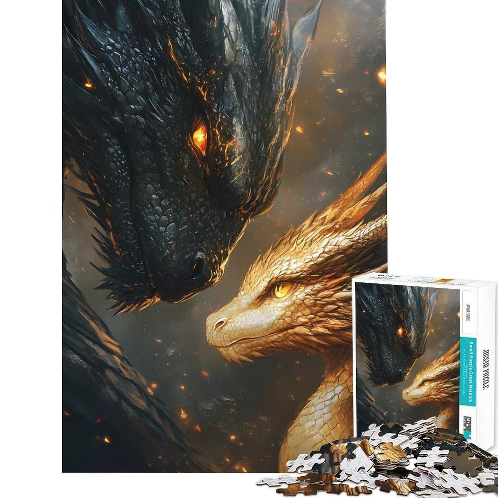 Jigsaw Puzzle for Adults 1000 Pieces Tairn And Andarna Fourth Wing Adult Jigsaw Puzzle Family Game Pattern Assembly Birthday And Unique Gifts (Size 75x50cm)