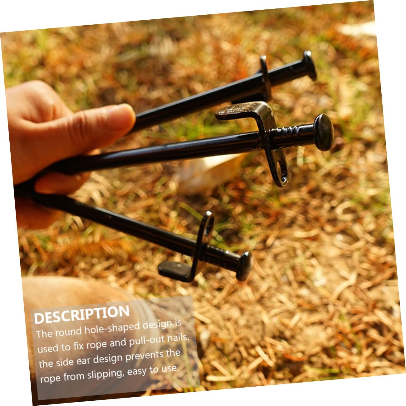 HEMOTON 8piezas Accesorios para Uñas de Tierra Estacas para Tienda de Campaña de Acero No Oxidan para Uso Familiar Camping y Senderismo