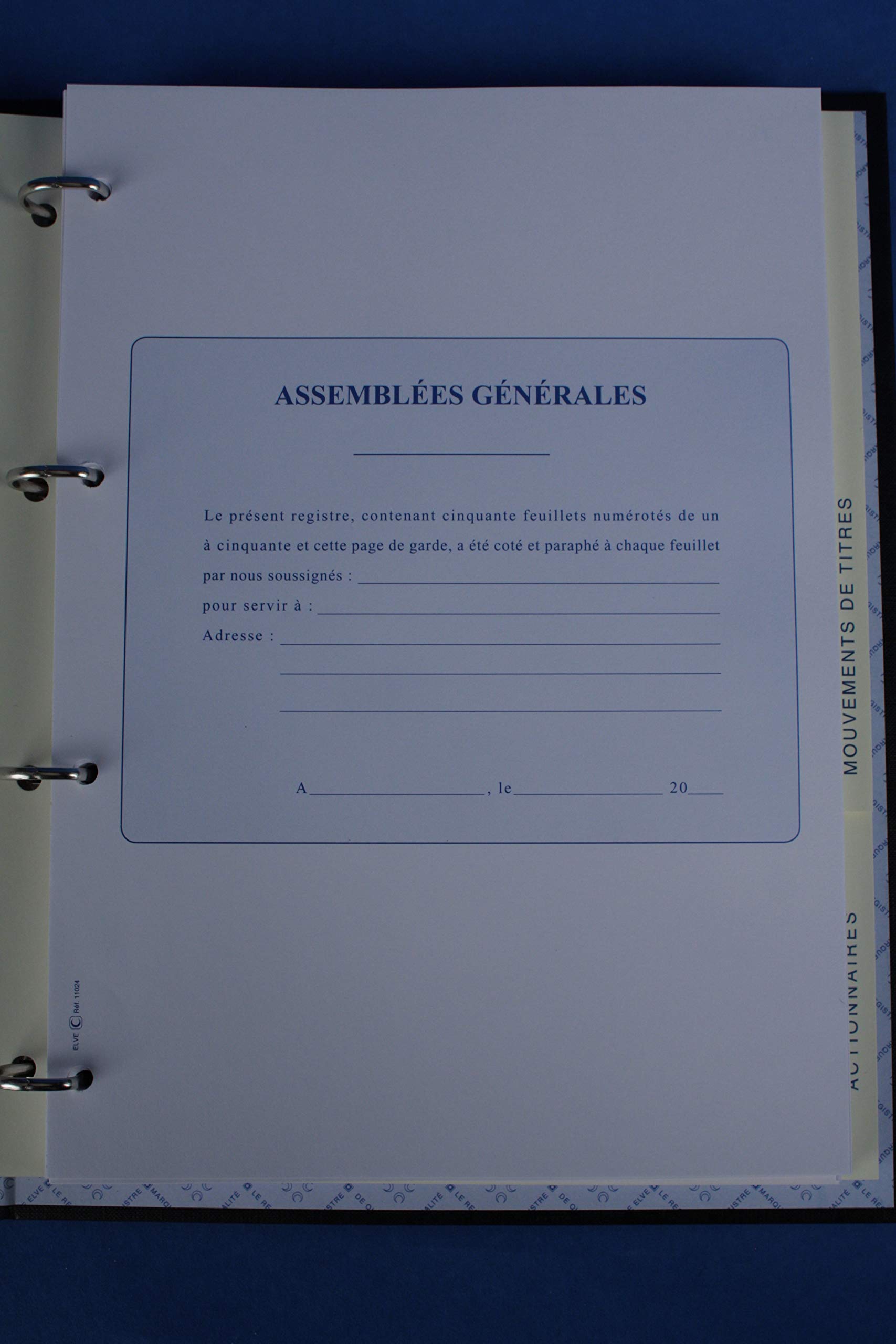 REGISTRE LEGAL DES ACTIONNAIRES
