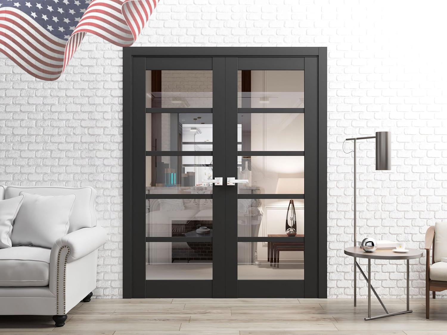 SARTODOORS Quadro 4522 | Double Swing Interior French Doors with