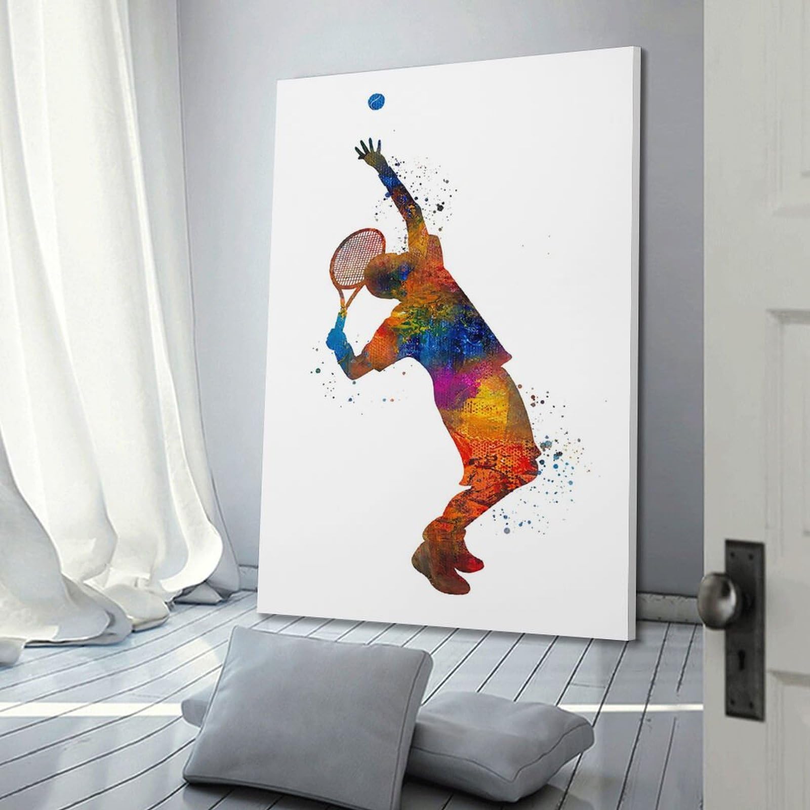 Poster Vintage Joueur De Baseball - Impression Sur Toile 30 X 45 Cm - Déco Murale Chambre, Bureau, Salon - 4