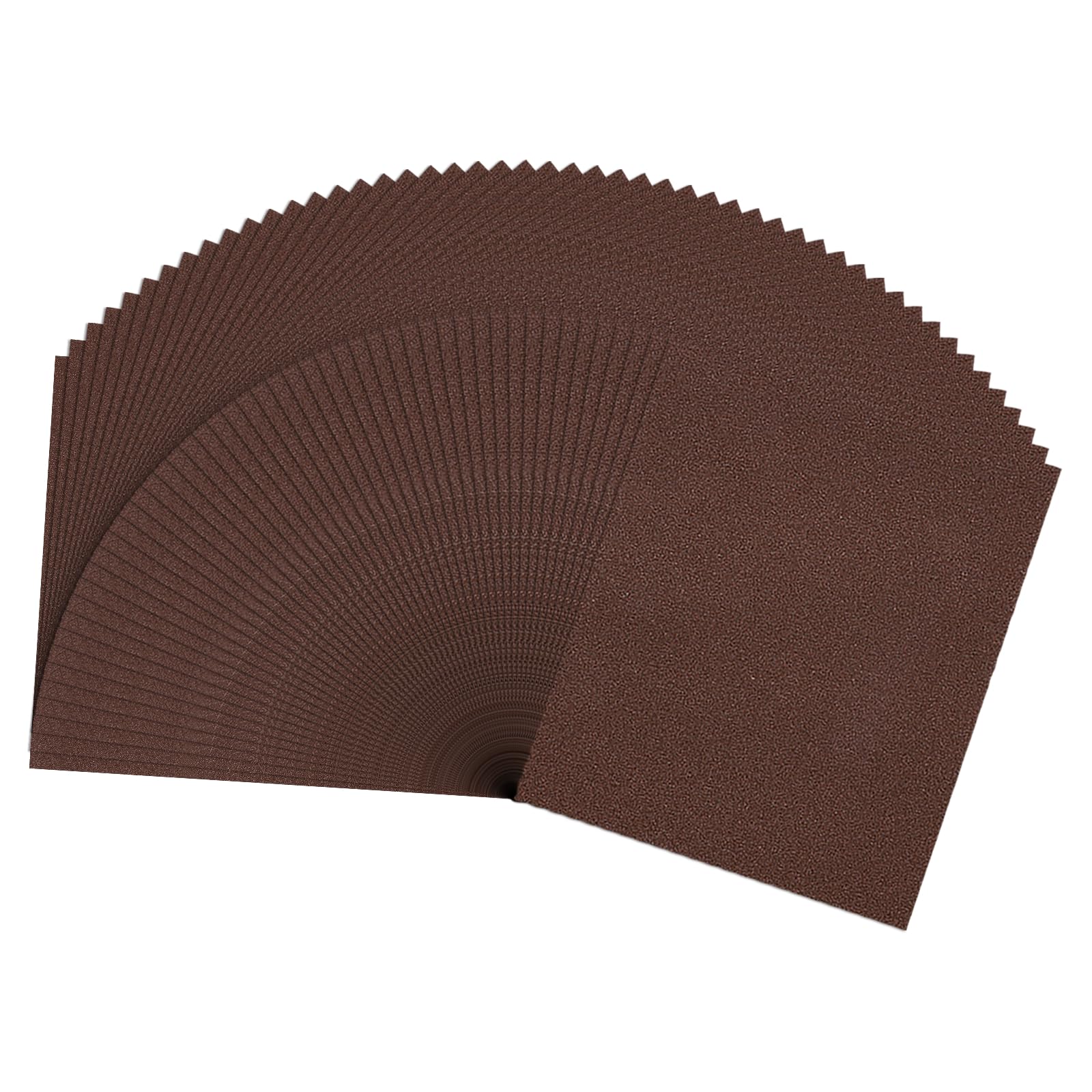 Rebower 50 Pcs 100 Grit Sandpaper, 229mm x 279mm Sand Paper Alumina Abrasive Sanding Paper Red [ for Wood Craft & Furniture Repair & DIY Projects & Drywall Metal Auto Grinding]