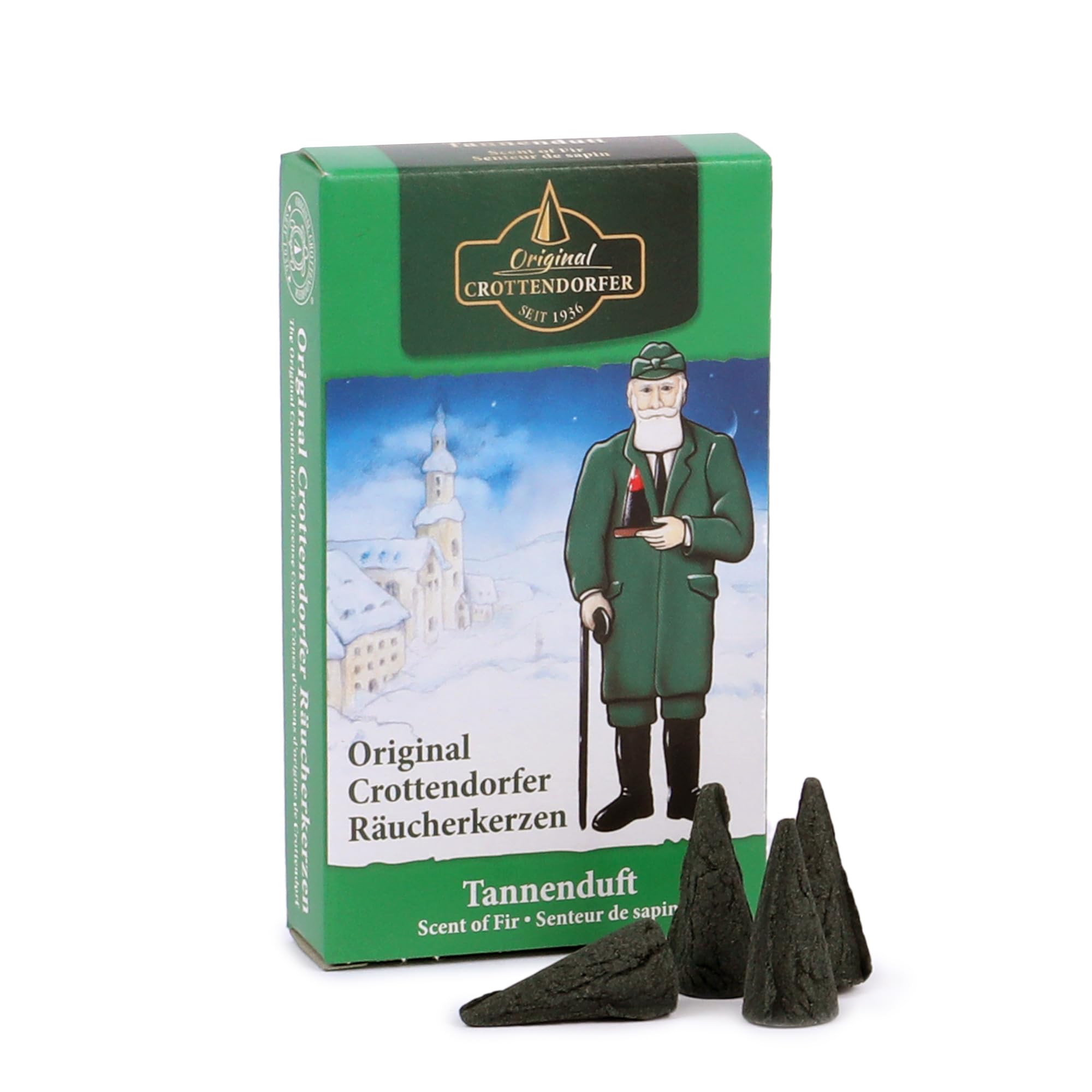 Rudolphs Schatzkiste Smoking candles smoking smell Crottendorfer fir smell 24St. Smoking candles Erzgebirge NEW