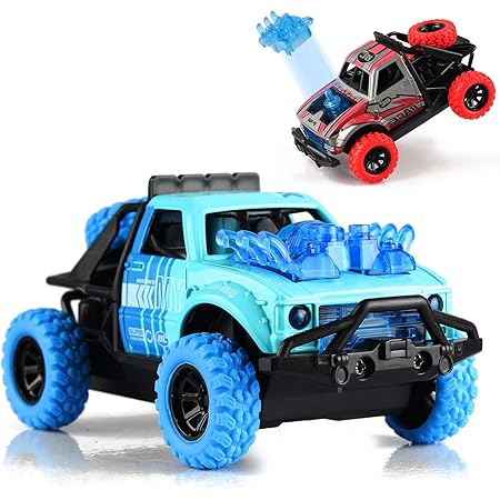 Amazon Com Pull Back Toy Car Etpark 2 Pack 1 36 Scale Alloy Pull Back Toy Car With Sound And Light Toy Friction Toy Off Road Car For Kid Ages 3 Party Favors And Daily