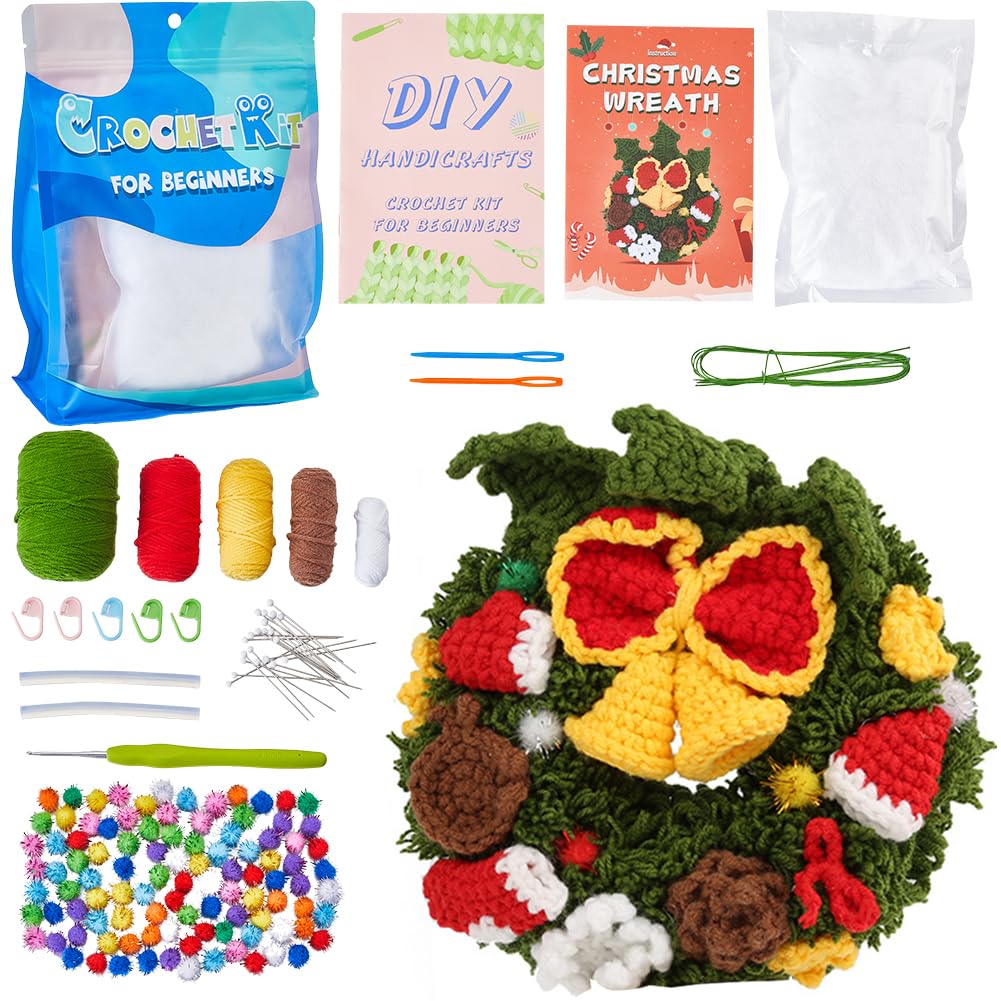Kit de crochet de Noël idéal comme cadeau créatif pour femme et adulte