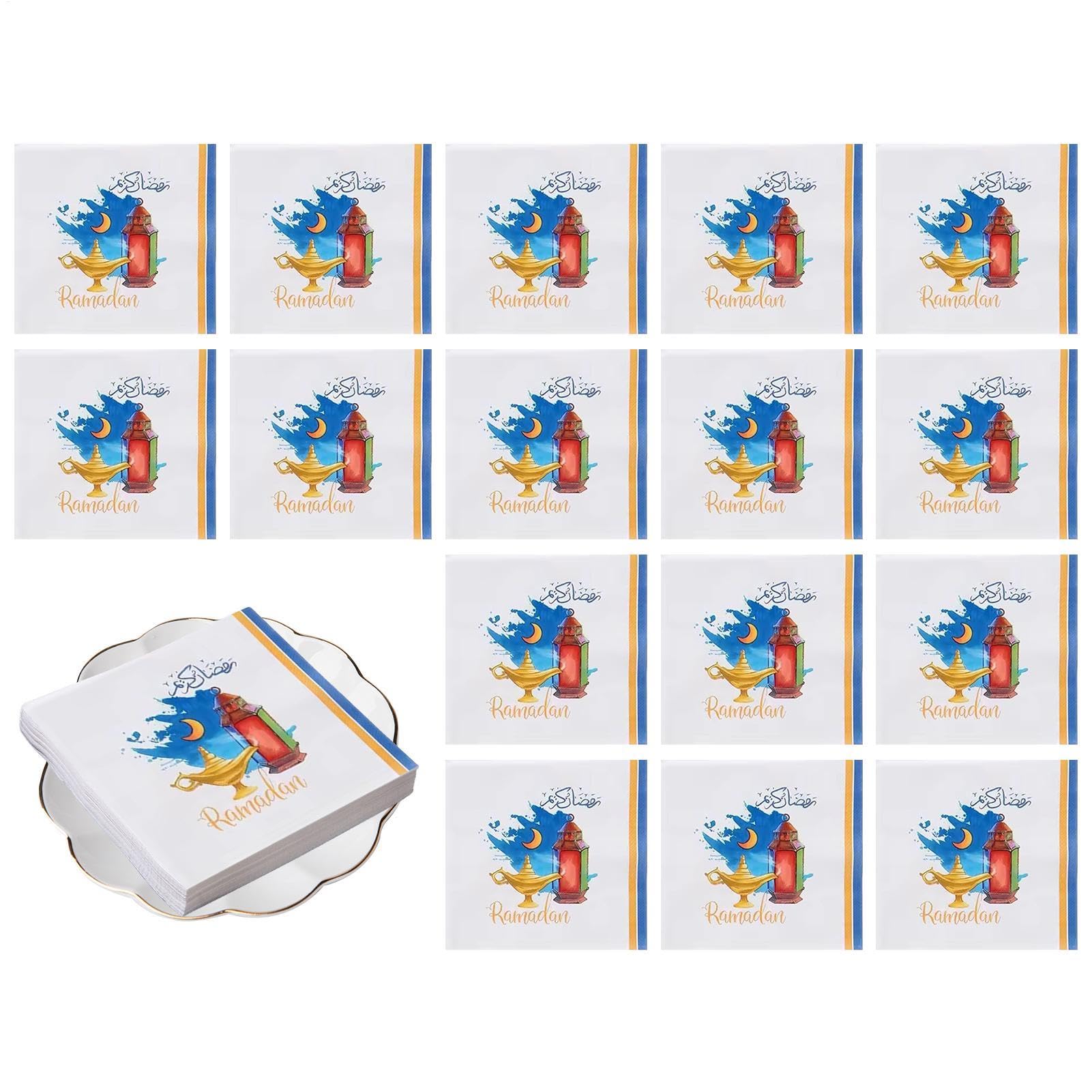 NOPKIN PARPARE, TACCHINI DELLA CENA Asciugamani per ospiti quadrati | Servilletas di carta assorbenti a 20 conteggi, forniture per feste, decorazioni per tavolino familiari