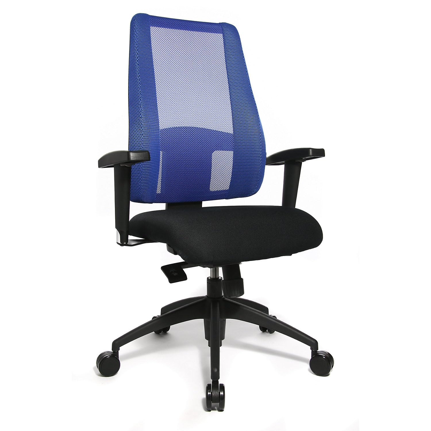 TOPSTAR Sedia girevole da ufficio Lady SITNESS Deluxe, con seduta high-tech, colore: nero/blu