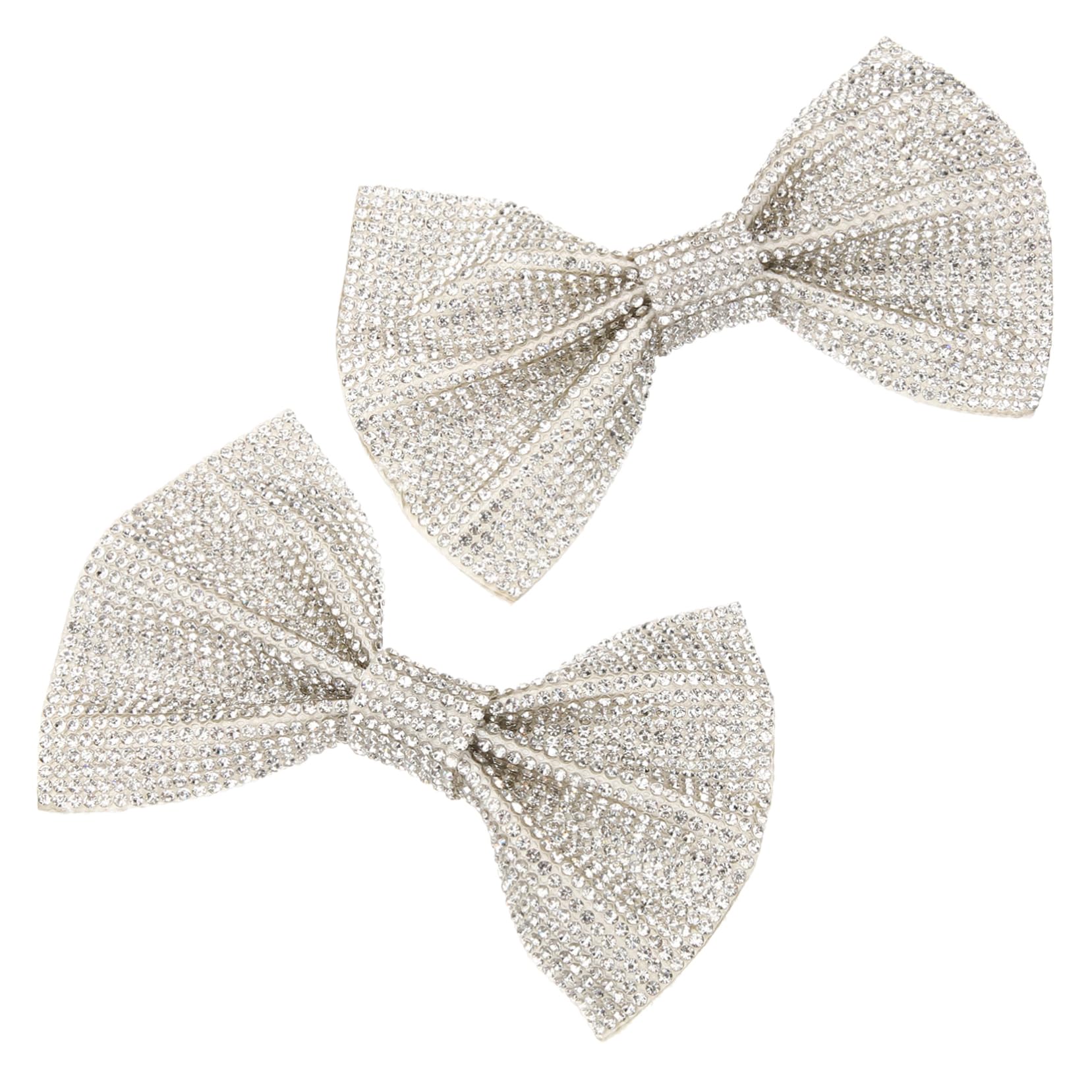 PACKOVE Fiore Scarpa Fiocco Fibbie Per Scarpe Con Fiocco Fibbie Fermascarpe Fermaglio Per Scarpe Con Fiocco Clip Scintillanti Nozze Fermagli Per Scarpe Decorativi Silver Lega