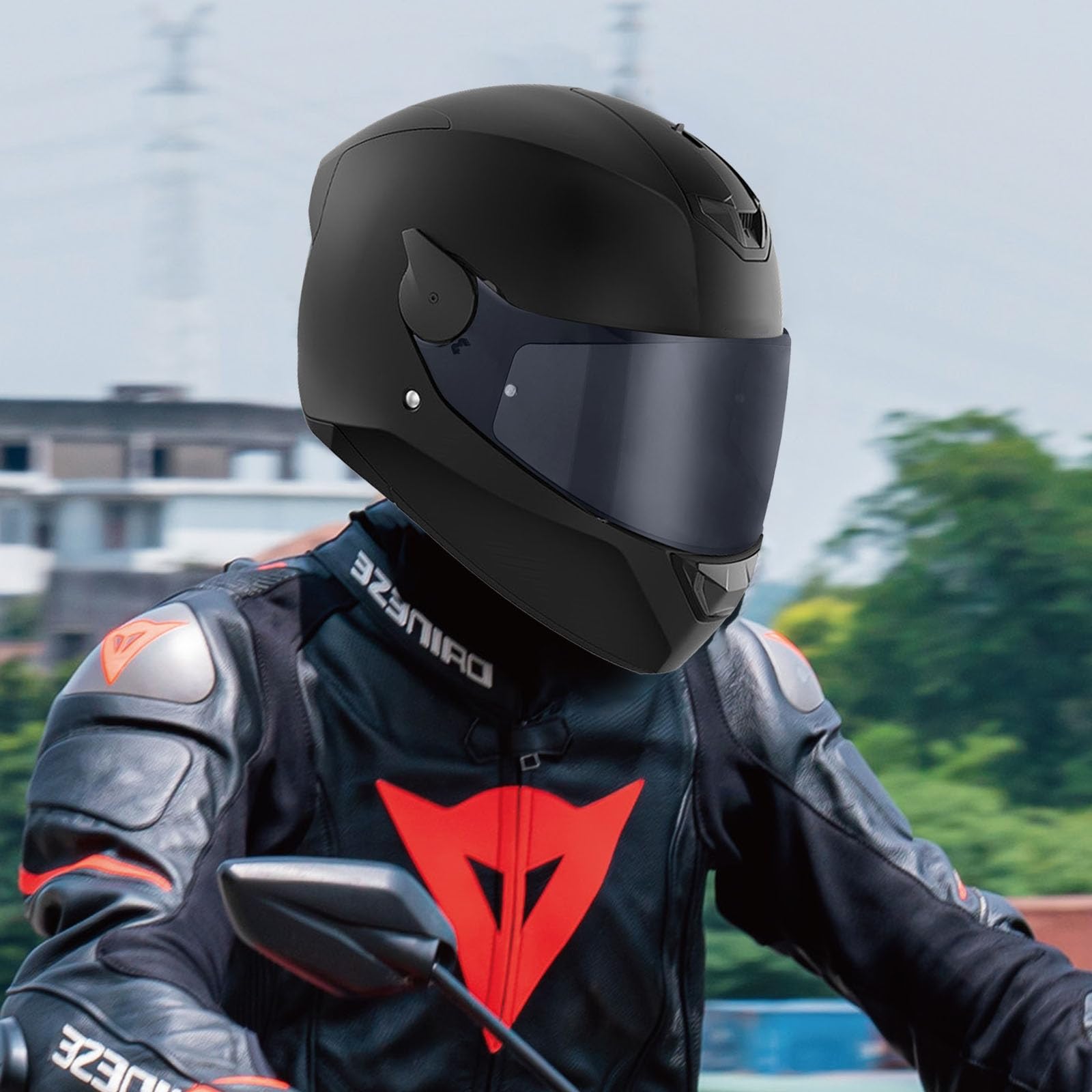 JQF Visière Casque Moto Pour SHARK D-Skwal 2 Spartan Carbon - Lentille De Remplacement Transparent Ou Colorée