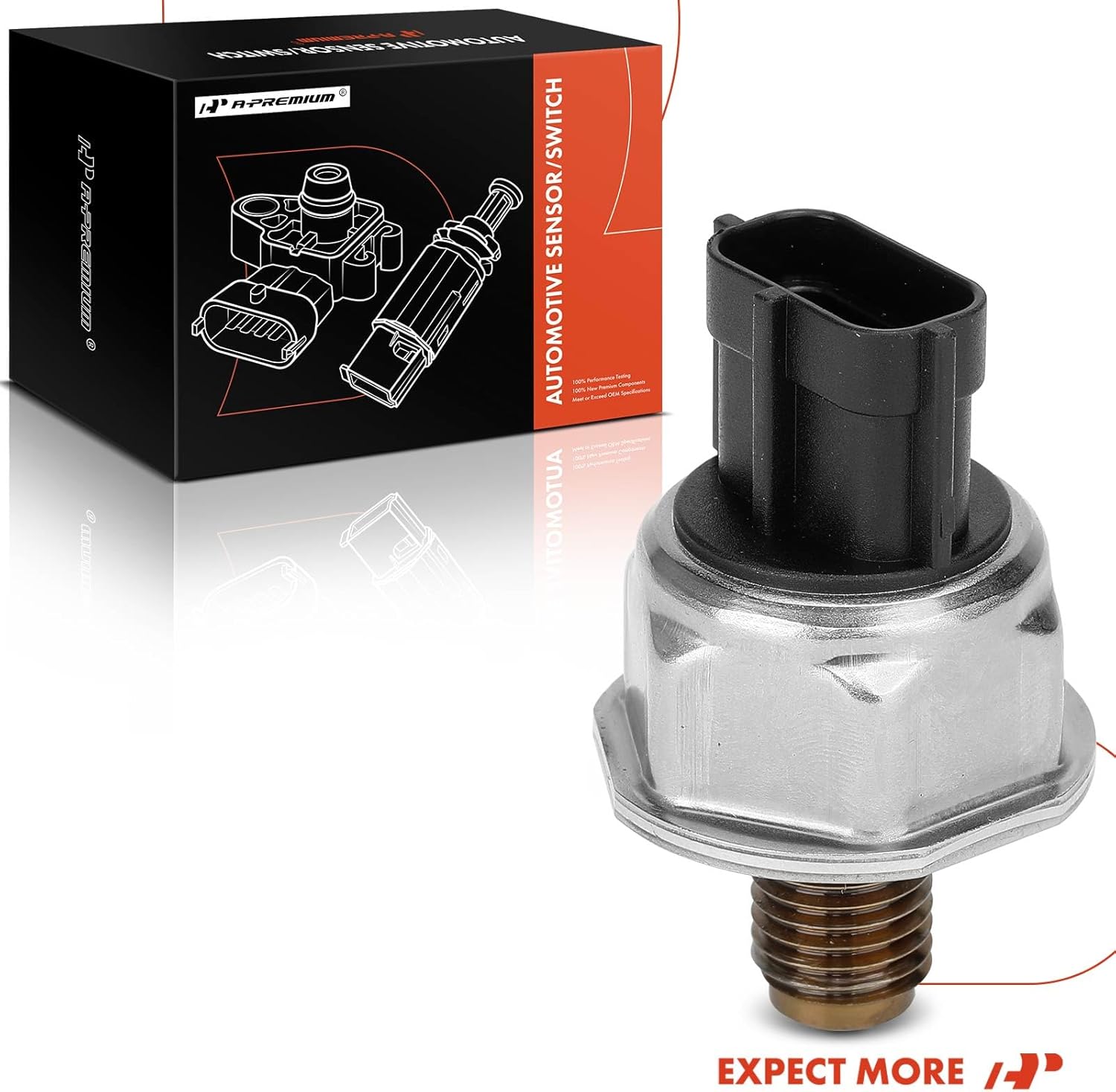 A-Premium Fuel Injection Pressure Sensor [3 Pins] Compatible with Subaru Forester 2014-2018 2.0L, WRX 2015-2019 2.0L
