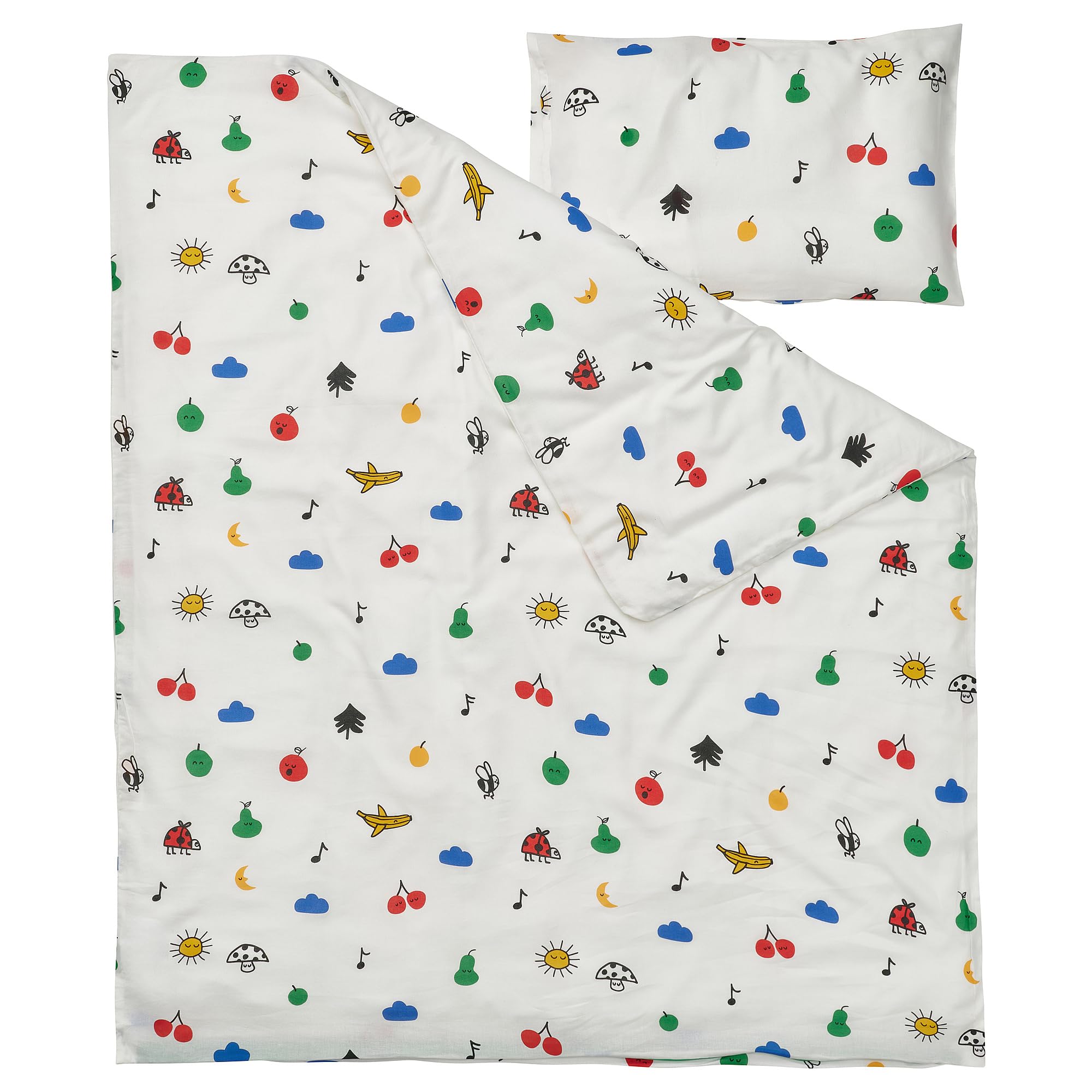 ProTuning GRÖNFINK Copripiumino 1 federa per lettino, multicolore, 110 x 125/35 x 55 cm