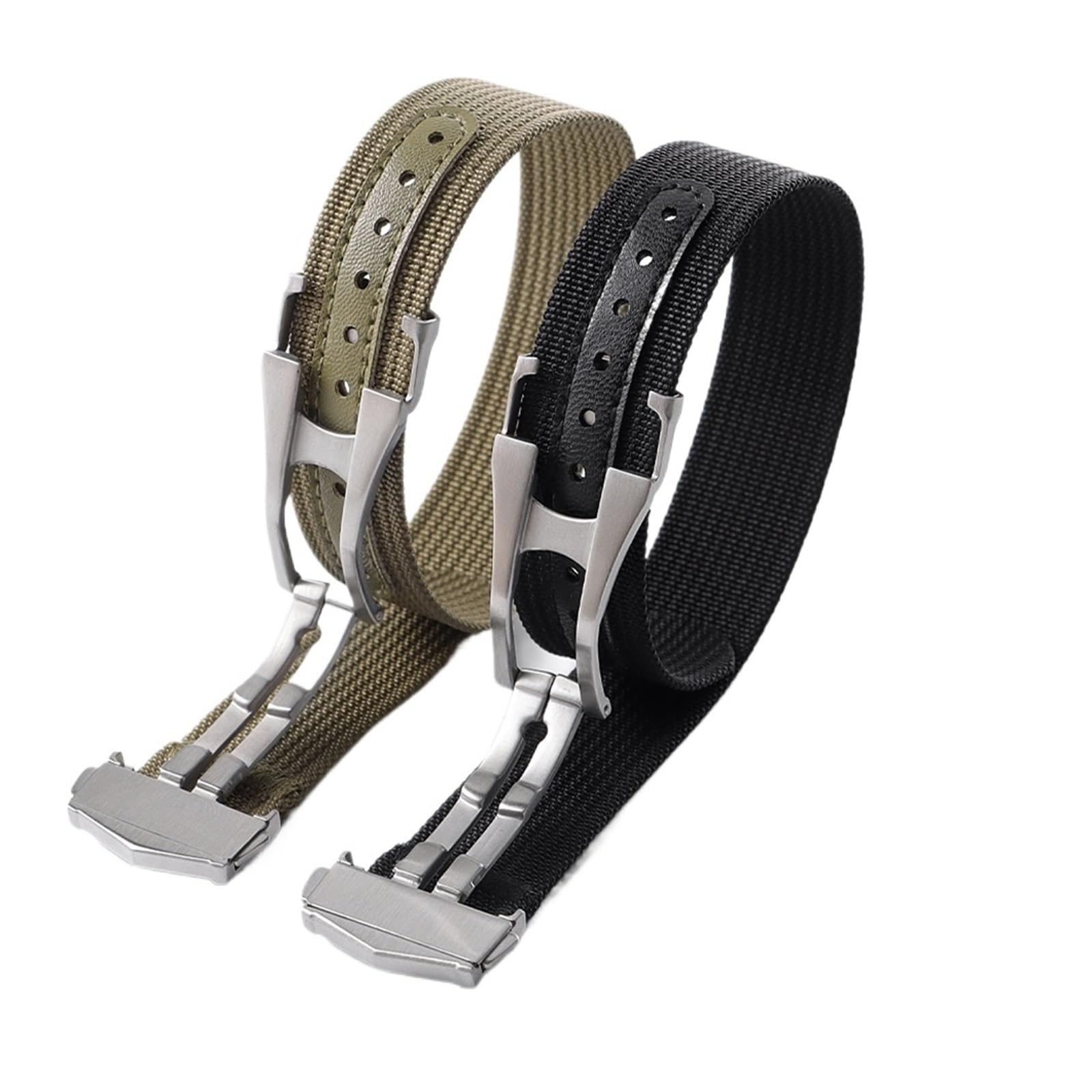 FYYFS Bracelet de montre en nylon avec fermoir déployant 20 mm