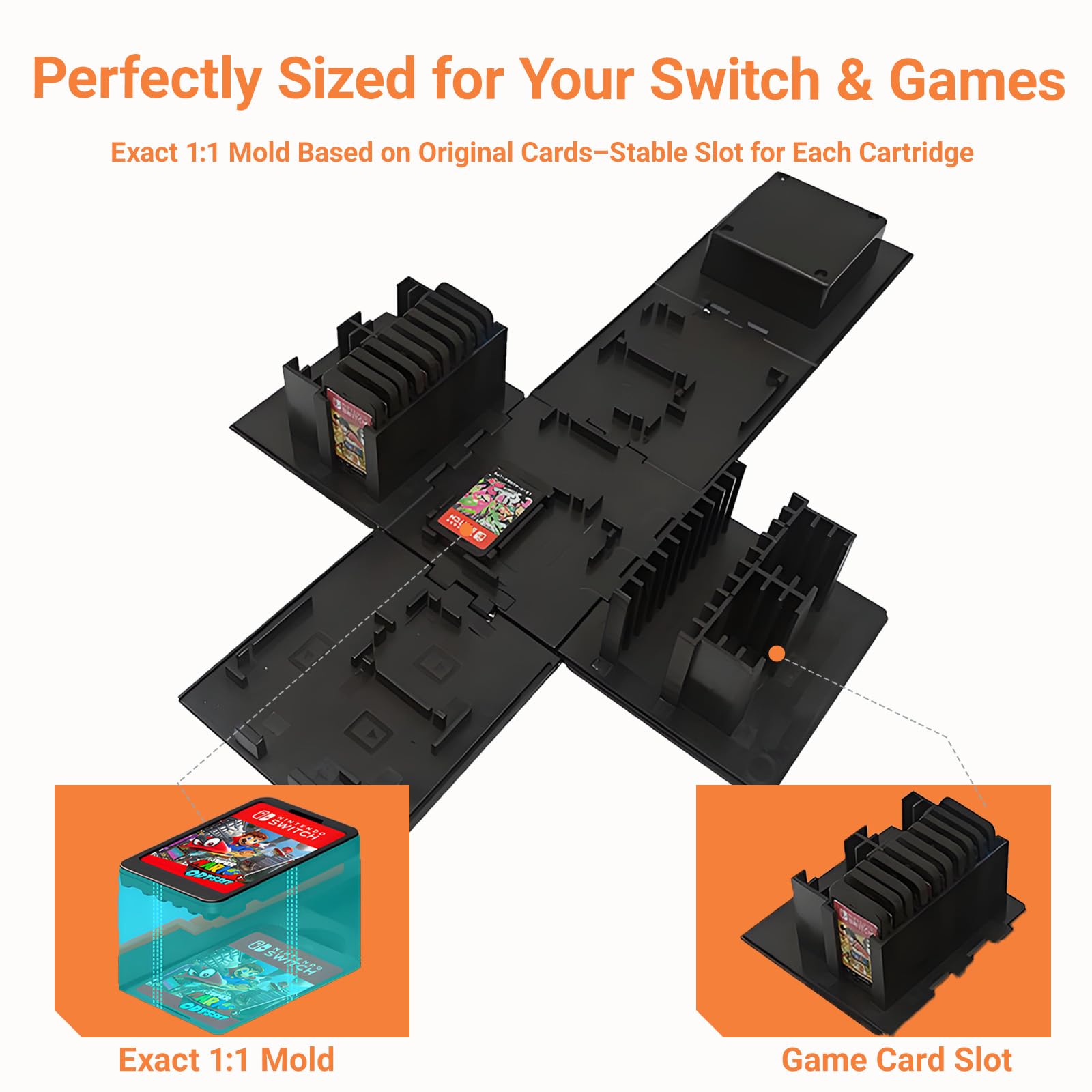 Amazon.com: QUBAMG Switch Game Holder Compatible with Nintendo