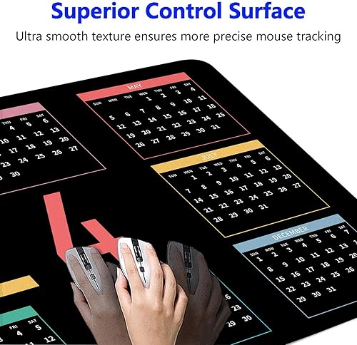 Miniatura 3 de Alfombrilla de mouse grande para juegos con bordes cosidos, alfombrilla de mouse de escritorio extendida con tela microtejida superior, base