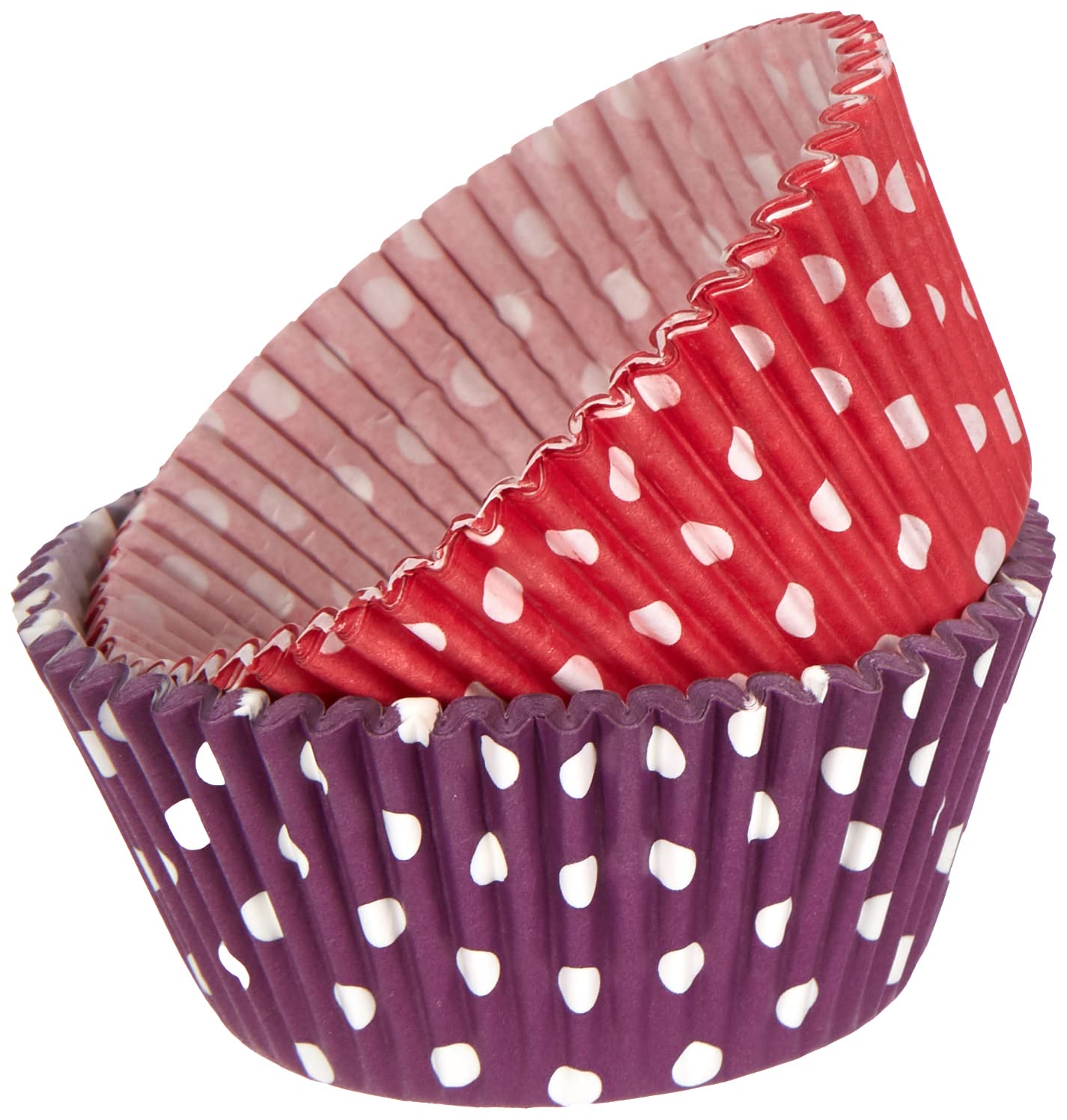 IBILI 735903 - Set 100 cápsulas de repostería antiadherentes de papel impermeable (50 rojas + 50 azules)