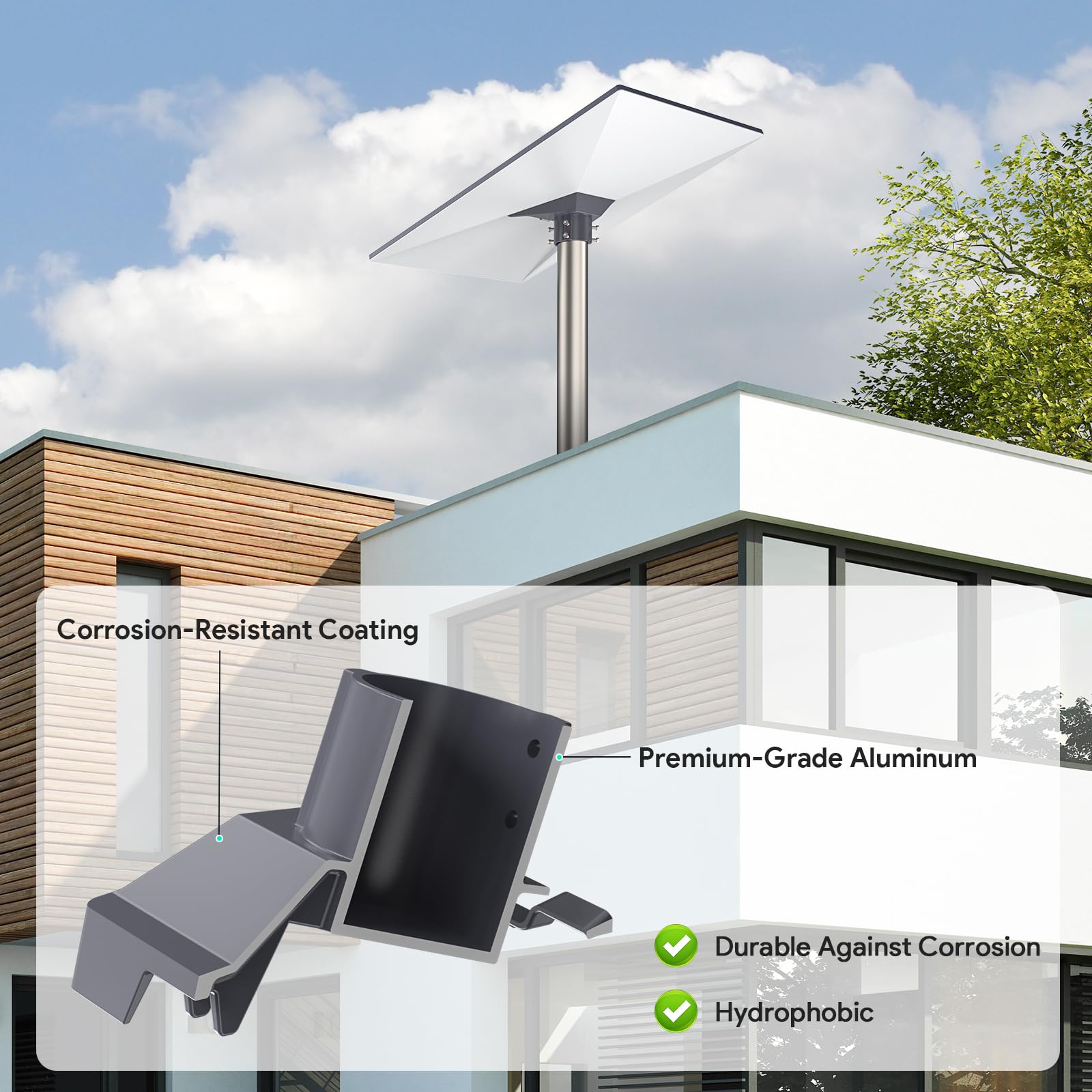 CAMWAY Starlink Gen 3 Rohradapter - Universelle Mast Halterung Für Starlink Dishy V3