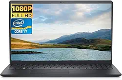 Dell Notebook Inspiron 15 3520 de 15,6 polegadas FHD, processador Intel Core i7-1255U, 32 GB de RAM, SSD de 1 TB, leitor de cartão SD, WiFi, Bluetooth, webcam, Win 11 Home, acessórios Alpacatec, preto