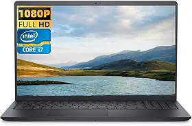 Dell Notebook Inspiron 15 3520 de 15,6 polegadas FHD, processador Intel Core i7-1255U, 32 GB de RAM, SSD de 1 TB, leitor de cartão SD, WiFi, Bluetooth, webcam, Win 11 Home, acessórios Alpacatec, preto