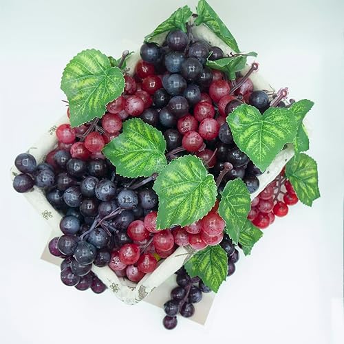 Miniatura 10 de Mini paquete de frutas artificiales, juego de frutas artificiales de plástico para decoración, frutas decorativas para el hogar, fiestas, jarrones,